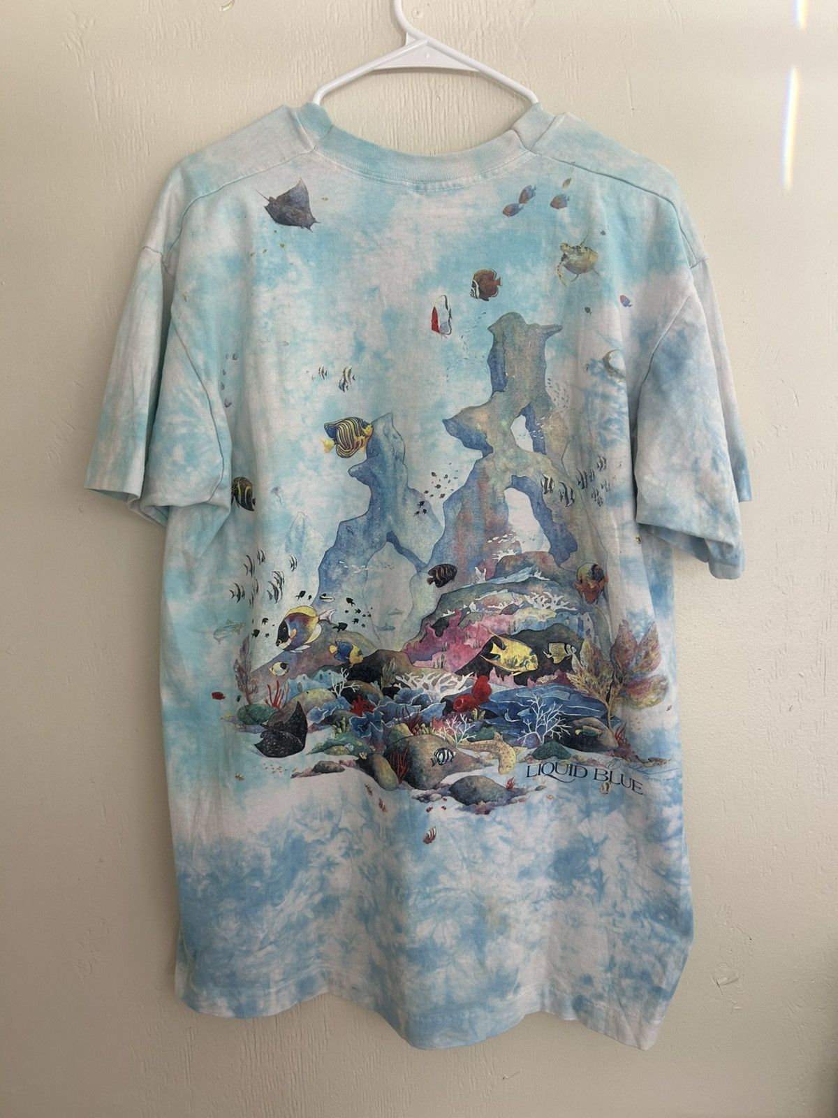 Liquid Blue Liquid Blue Coral Reef Full Art Front & Back Graphic T-shirt Size US XL / EU 56 / 4 - 7 Thumbnail