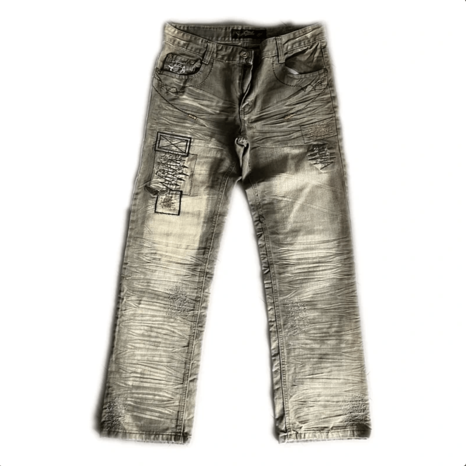 Other vintage grunge khaki jeans Size 31" - 1 Thumbnail