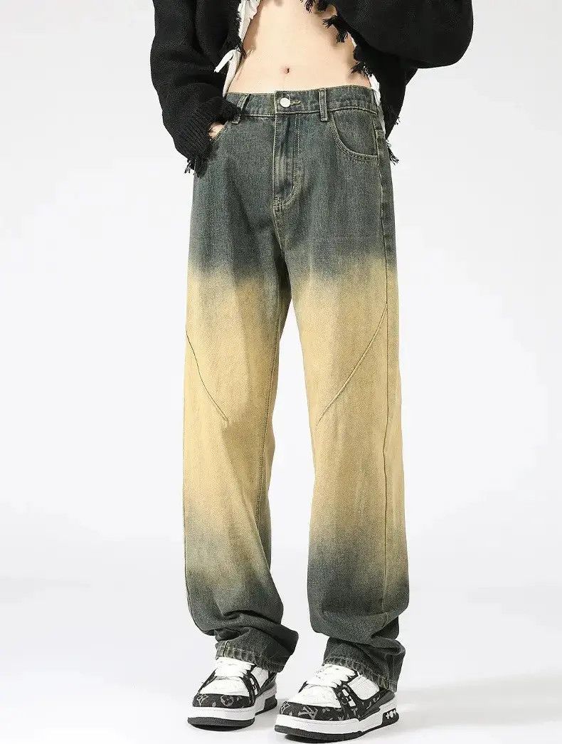Japanese Brand Streetwear Gradient Washed Jeans Trousers Size US 34 / EU 50 - 2 Thumbnail