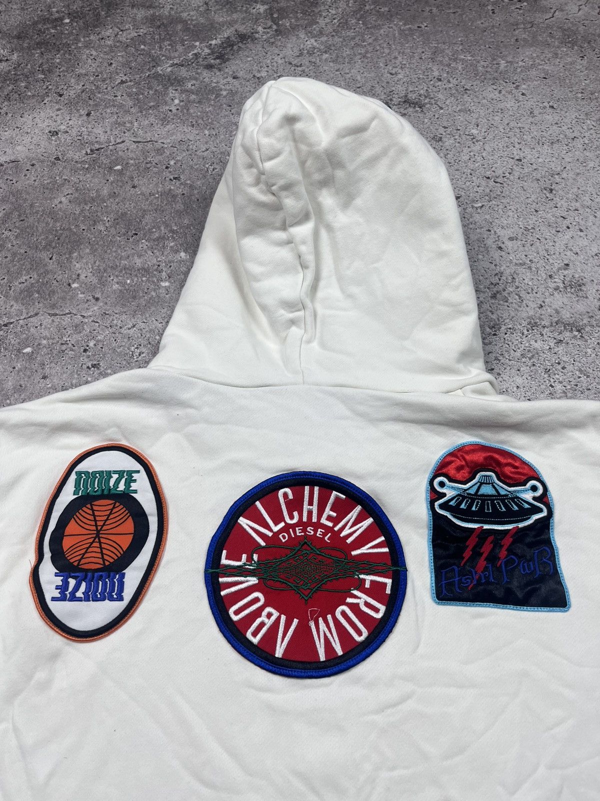 Designer × Diesel Diesel Hoodie White Size S Y2k Size US S / EU 44-46 / 1 - 10 Thumbnail