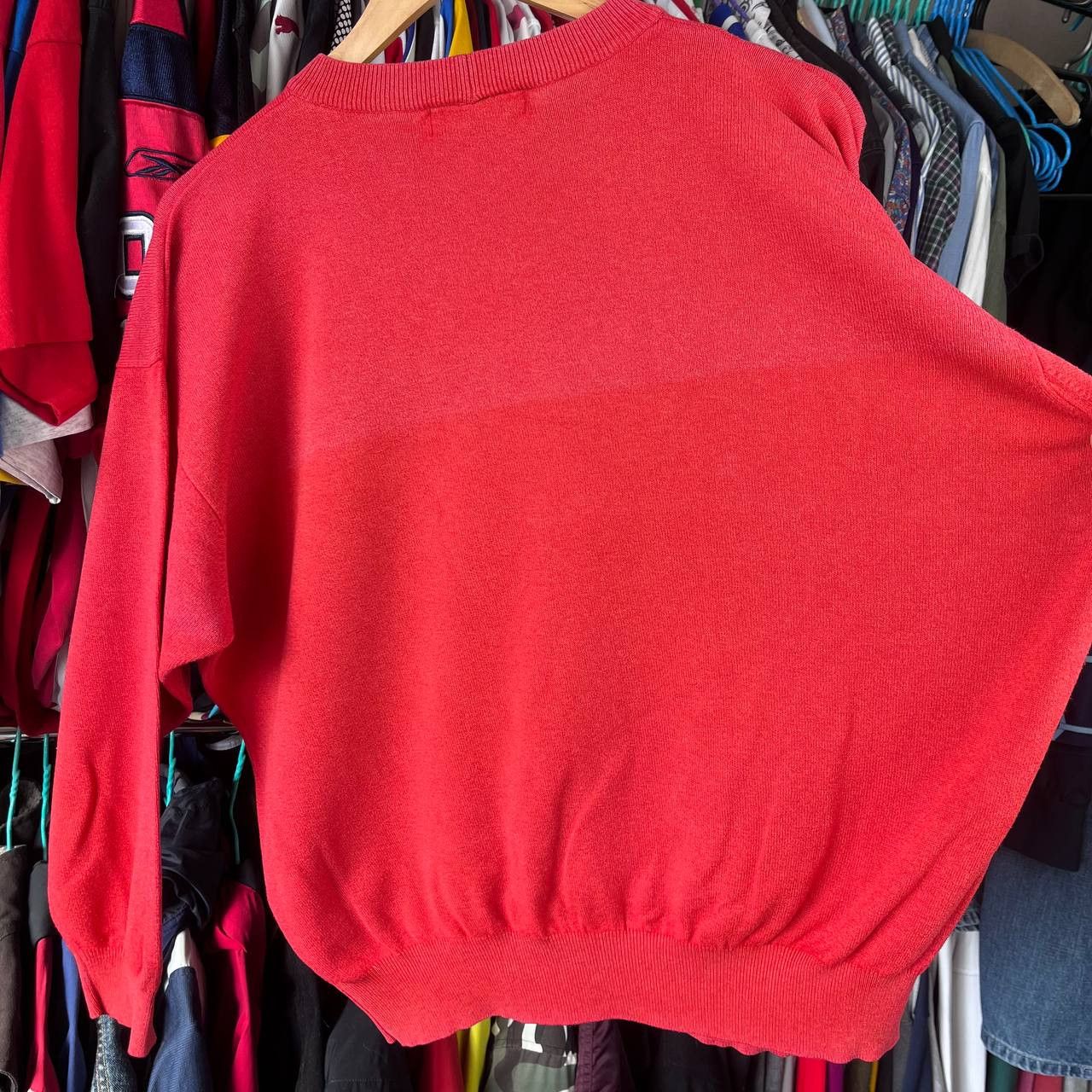 Iceberg Vintage 90s ICEBERG Peanuts Snoopy Red Sweater Jumper Size US L / EU 52-54 / 3 - 14 Thumbnail