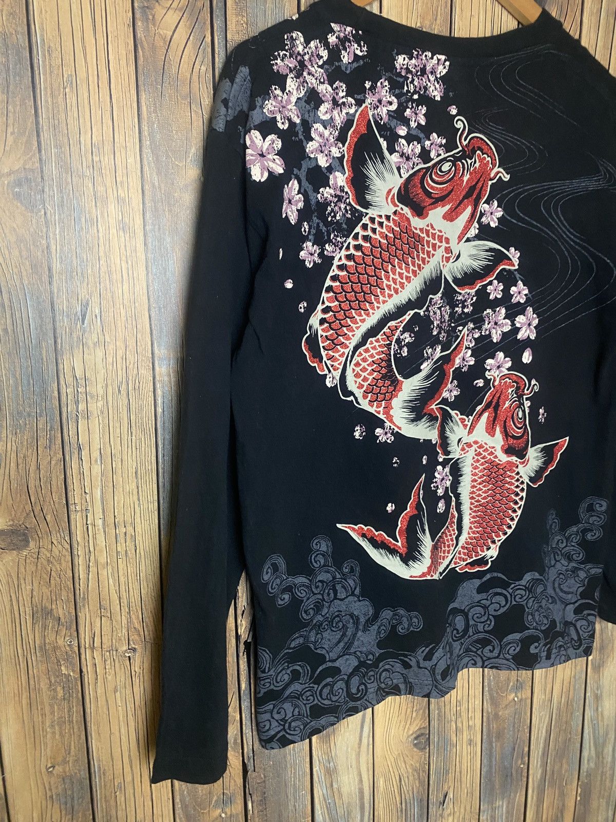 Other Sukajan fish koi long sleeve shirt Size US M / EU 48-50 / 2 - 12 Thumbnail