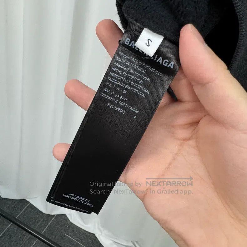 Balenciaga Balenciaga Front and Back Embroidered Letter Water-washed Size US S / EU 44-46 / 1 - 6 Thumbnail