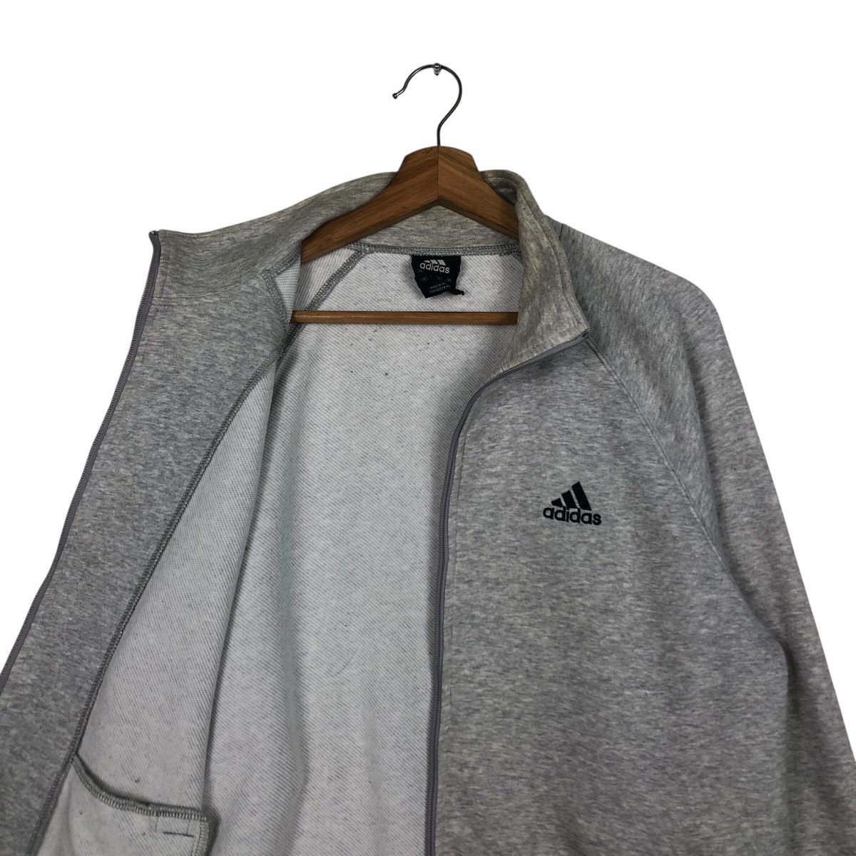 Adidas 📌Vintage Zipper Jacket Adidas Big Logo Size US L / EU 52-54 / 3 - 13 Thumbnail
