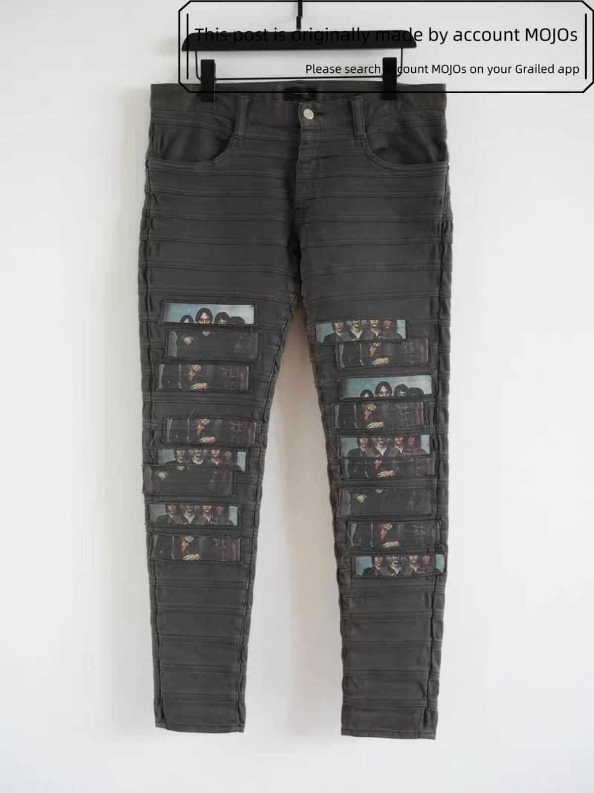 Undercover Sz 3 Undercover 16SS Patches SCAB Distressed Denim-2505