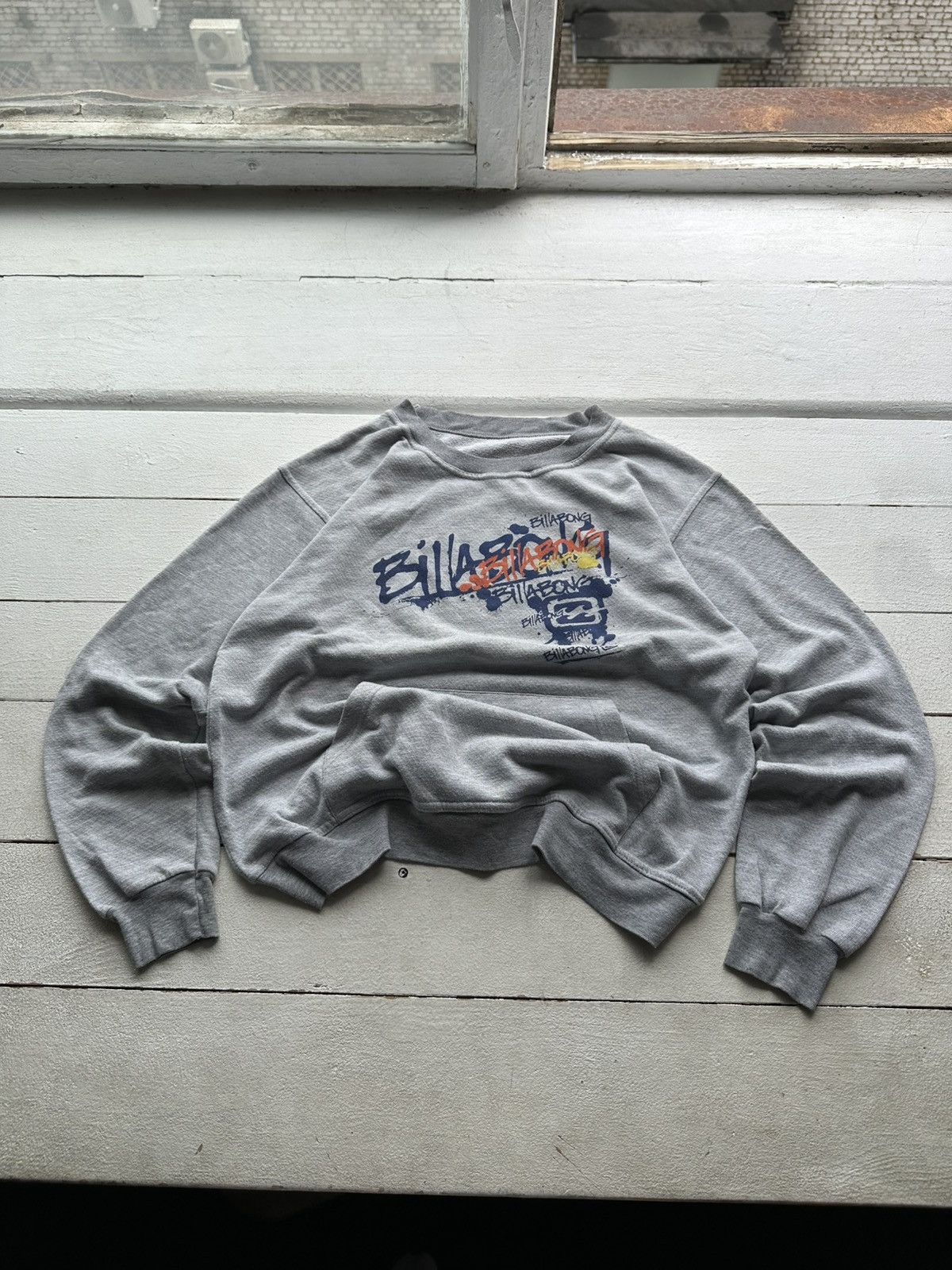 🚨Crazy Vintage BILLABONG BOXY Sweatshirt Size M SURF rare