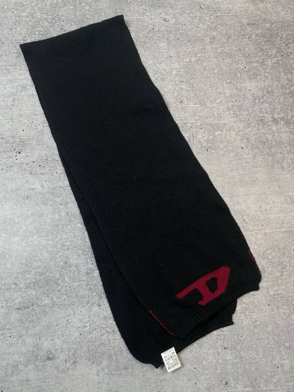 Diesel Vintage Diesel Logo Acrylic Scarf Y2K Size ONE SIZE - 2 Thumbnail