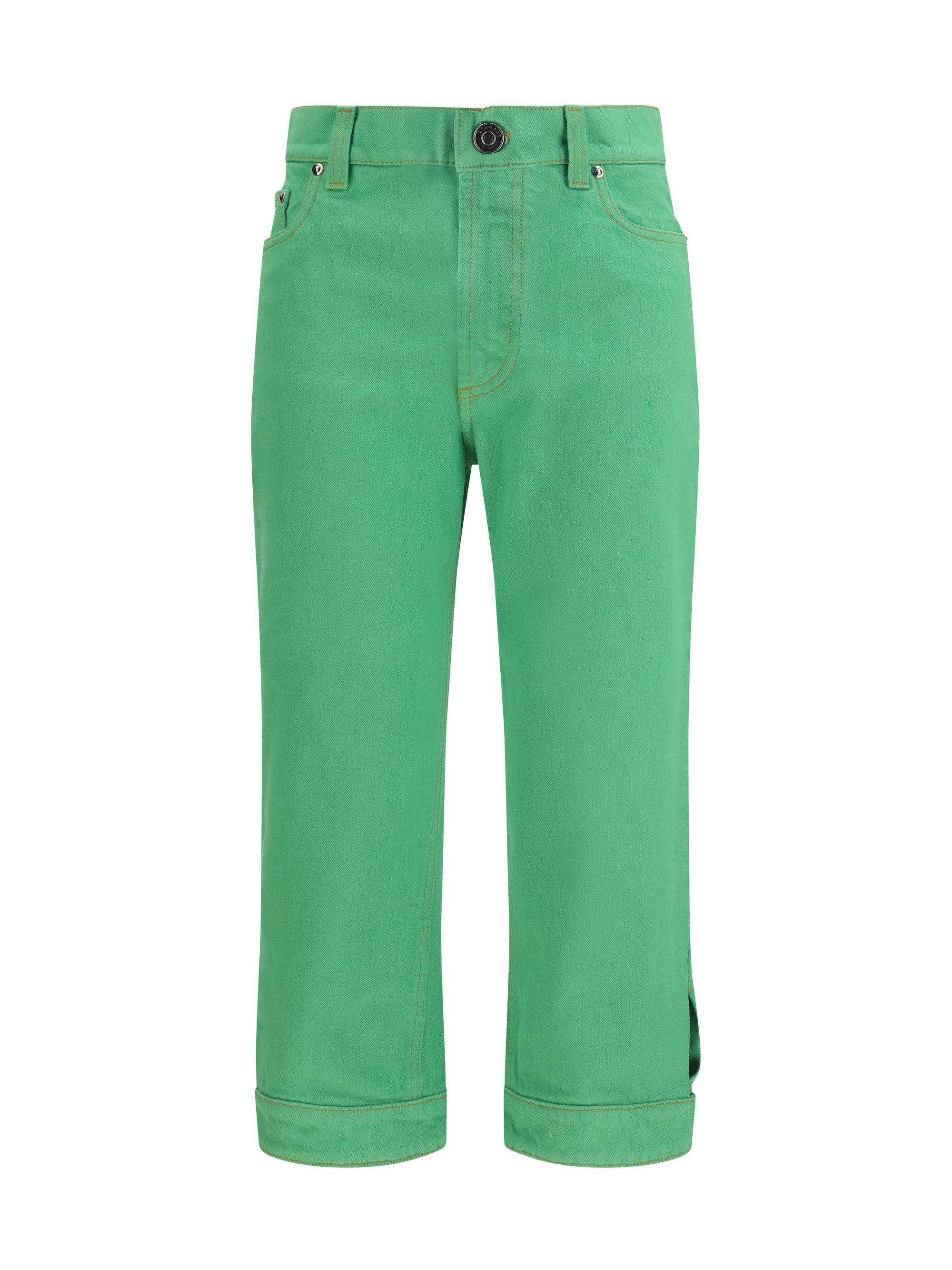 Versace Cropped cotton denim Jeans Size 25" / US 0 / IT 36 - 1 Thumbnail