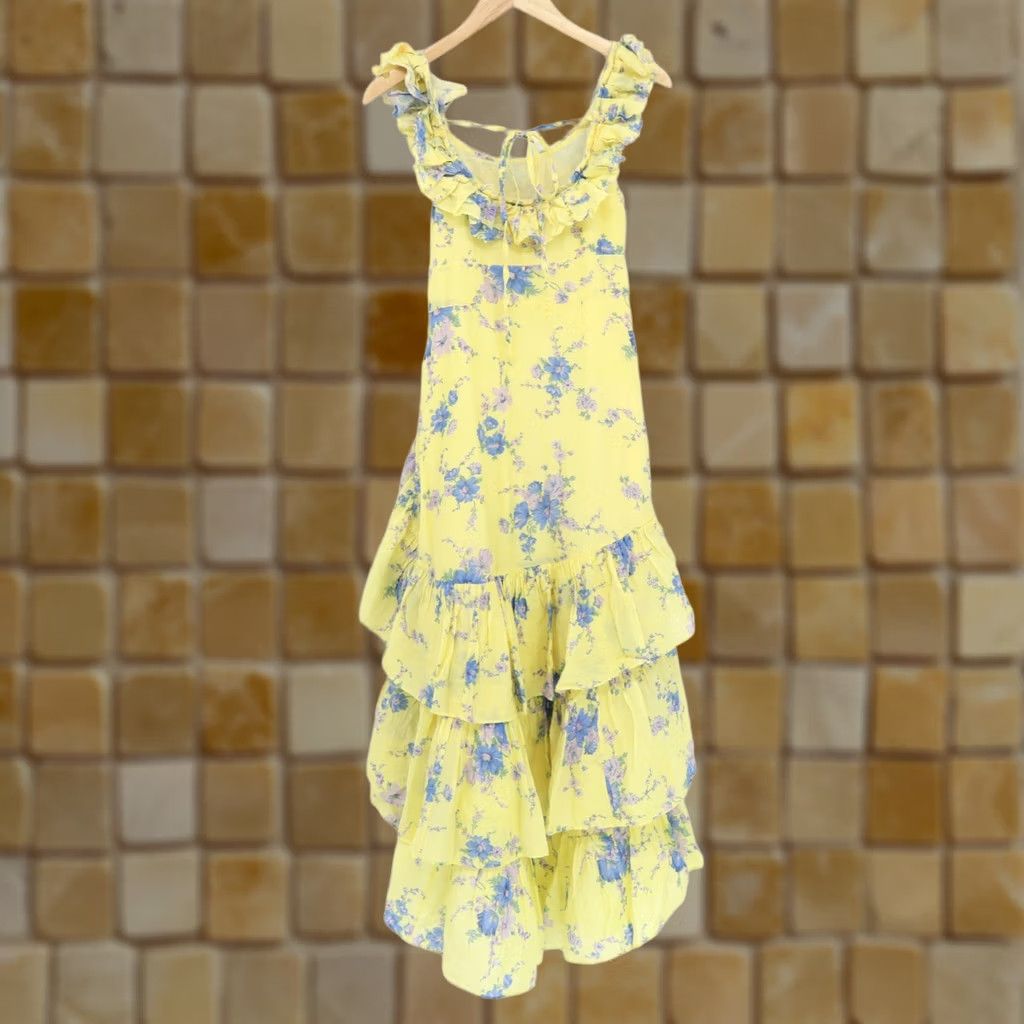 love shack fancy yellow maxi dress Love Shack Fancy Rialto Maxi Yellow  shortandsweethire