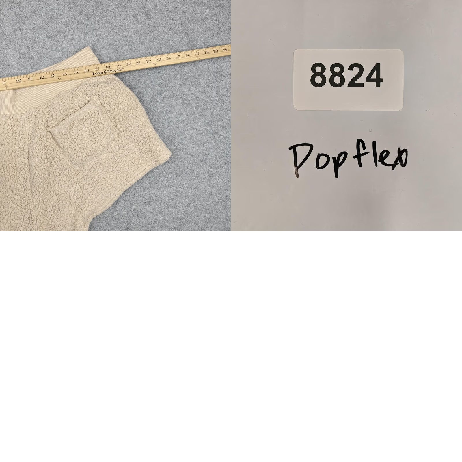 Vintage Popflex Womens XL Beige Sherpa Fleece Sweat Lounge Drawstring Pockets Size 40" / US 18 - 8 Thumbnail