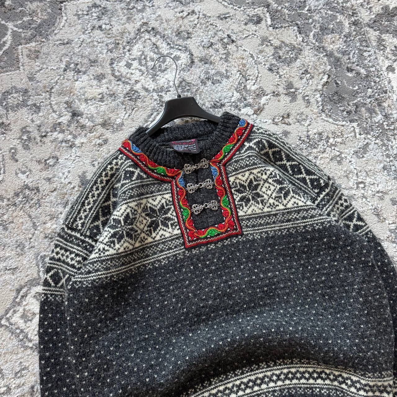Dale Of Norway Vintage Lana Wool Norwool Knit Fair Isle Heavy Retro Sweater Size US M / EU 48-50 / 2 - 5 Thumbnail