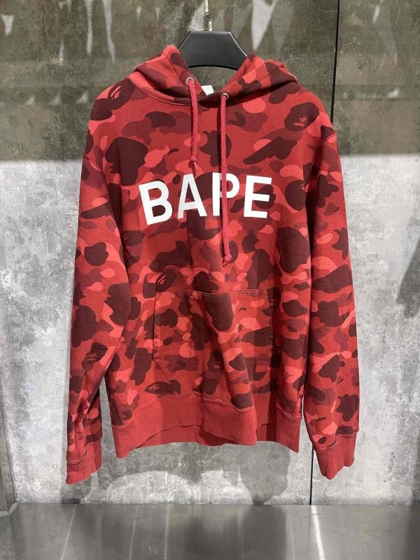 Bape BAPE Men's Red Camo Logo Hoodie Size US XXL / EU 58 / 5 - 1 Thumbnail
