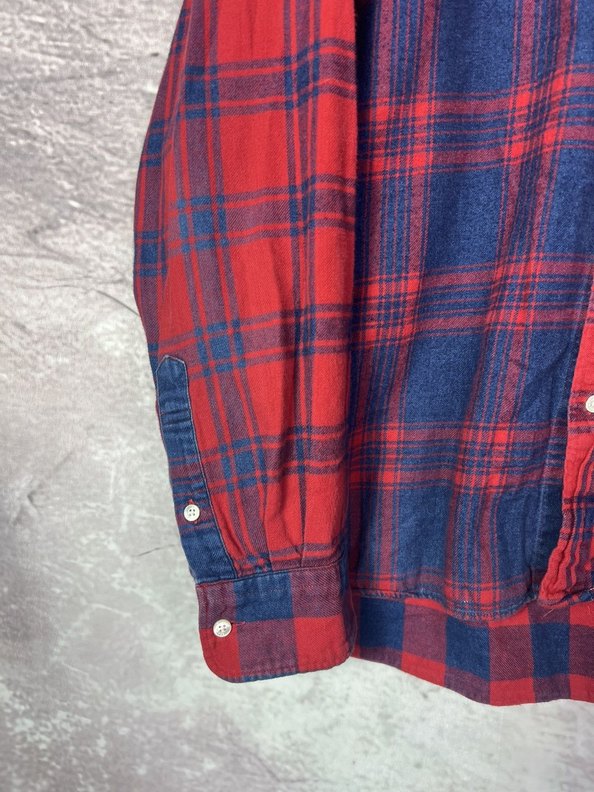 Beams Japan Beams Japan Tartan Pattern Patchwork Flannel Shirt Size US L / EU 52-54 / 3 - 8 Thumbnail