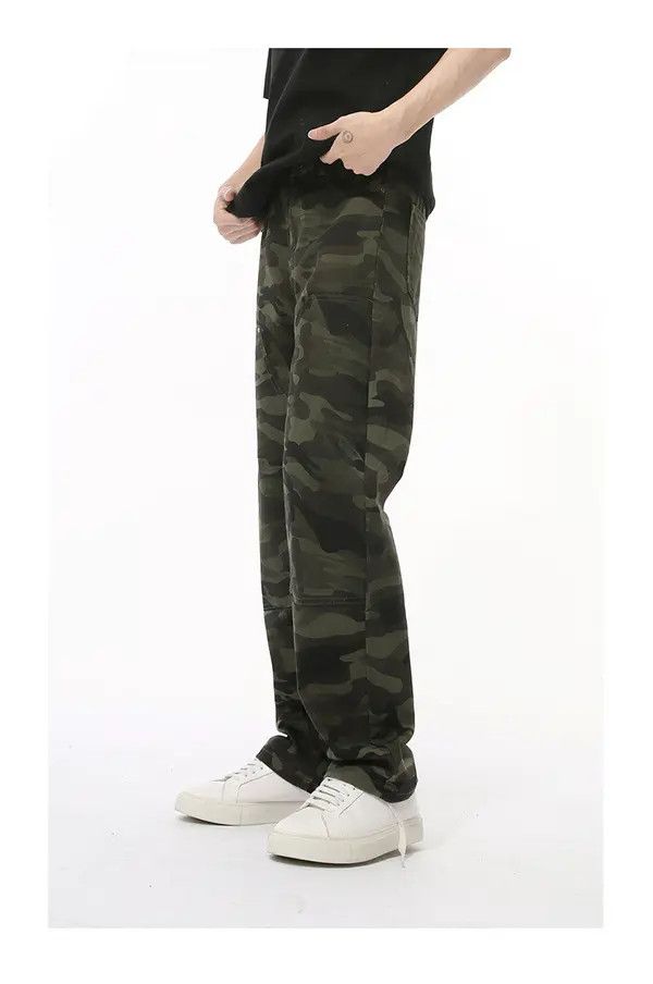 VIBE American camouflage patchwork high street vintage jeans Size US 32 / EU 48 - 4 Thumbnail