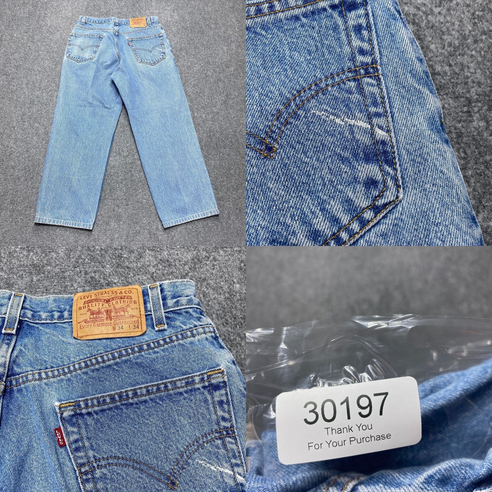Levi's VINTAGE Levi's Jeans Men 32x27 Blue 901 Relaxed Fit Straight Light Wash 90s Logo Western Workwear Jeans Mens Size US 32 / EU 48 - 8 Thumbnail