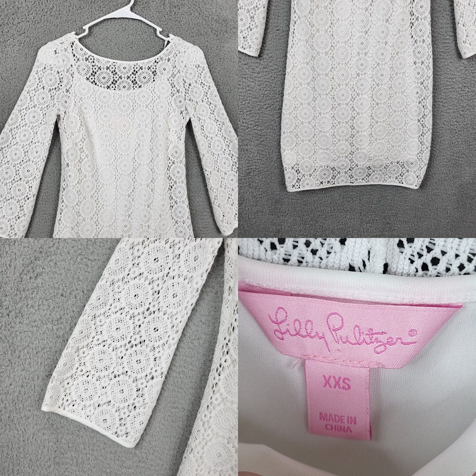 Lilly Pulitzer Lilly Pulitzer Women's Topanga White Lining Lace Dress XXS Dress White Lined Solid A-Line Casual XXS Womens Size XXS / US 00 / IT 34 - 8 Thumbnail