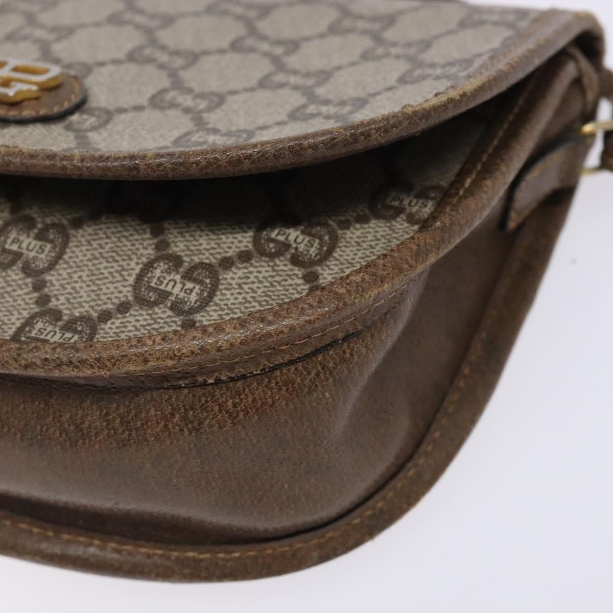 Gucci GUCCI GG Plus Supreme Shoulder Bag Pvc Beige Gold Size ONE SIZE - 10 Thumbnail