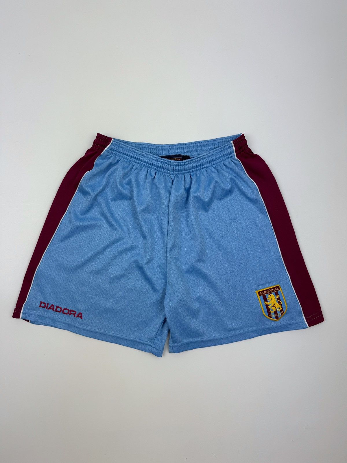 Diadora 00’s Vintage Diadora F.C. Aston Villa Home Soccer Shorts Size US 30 / EU 46 - 1 Thumbnail