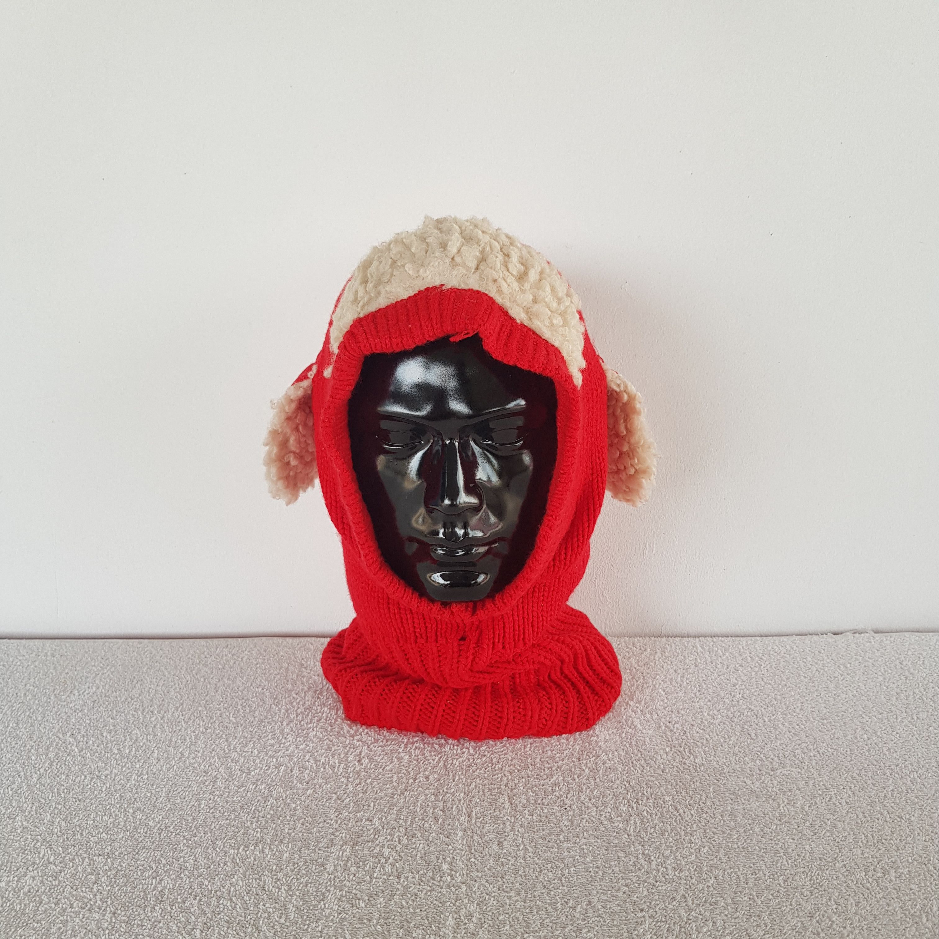 Japanese Brand Vintage Horn Ear Balanclava Beanie Snow Caps Neck Hats Size ONE SIZE - 3 Thumbnail