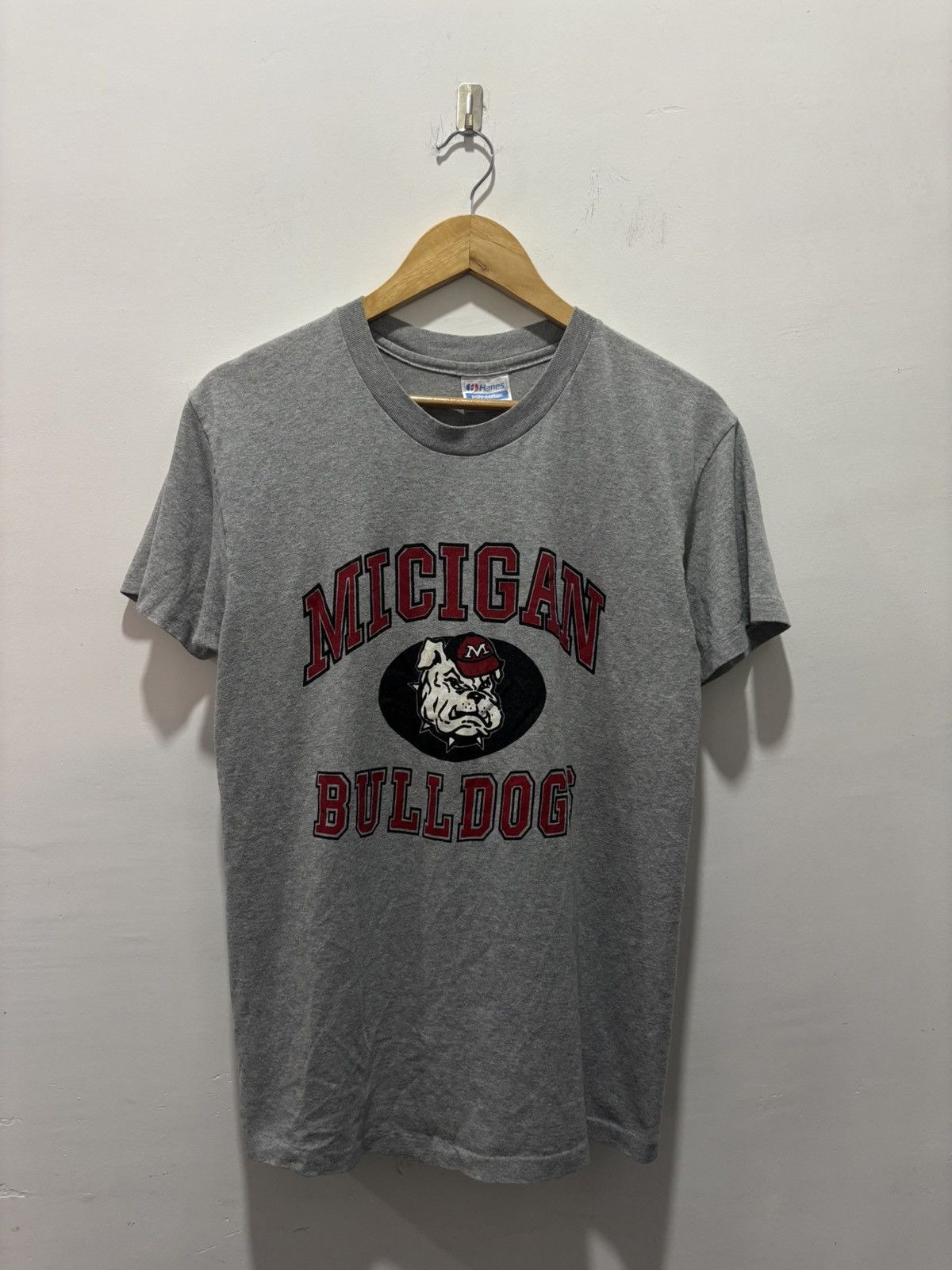 Vintage Vintage 80’s Michigan Bulldogs Tshirt Size US L / EU 52-54 / 3 - 1 Thumbnail
