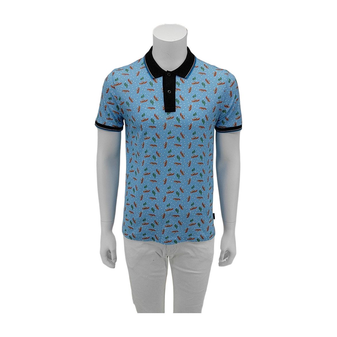Prada Prada Sombrero Print Cotton Polo Size S Size US S / EU 44-46 / 1 - 1 Thumbnail