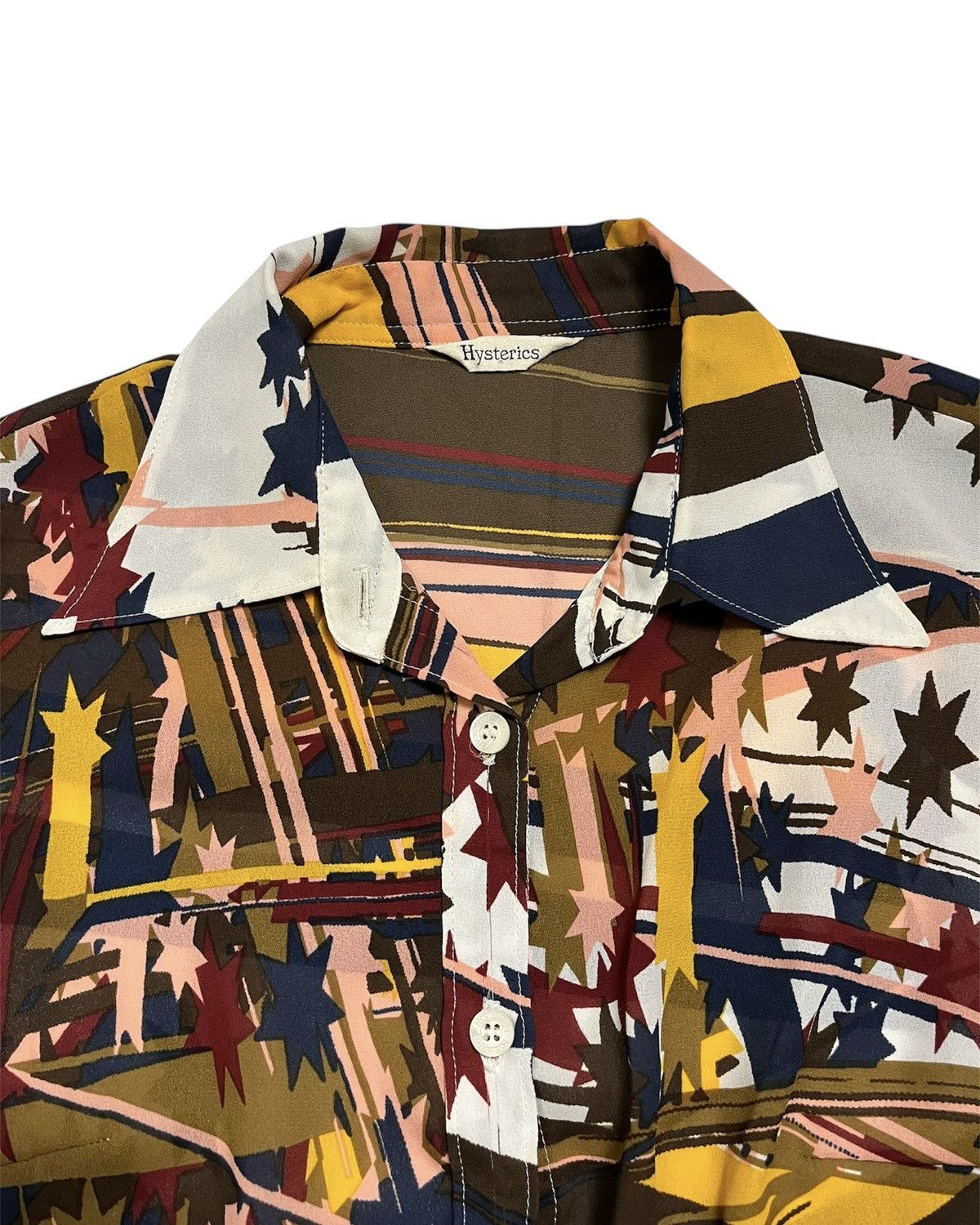 Hysteric Glamour 1990s Hysteric Glamour Abstract Stars Blouse Size M / US 6-8 / IT 42-44 - 3 Thumbnail