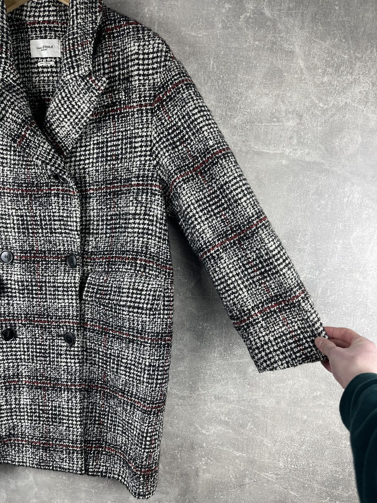 Isabel Marant Etoile Isabel Marant Étoile Tweed Wool Blend Double Breasted Coat Size S / US 4 / IT 40 - 5 Thumbnail