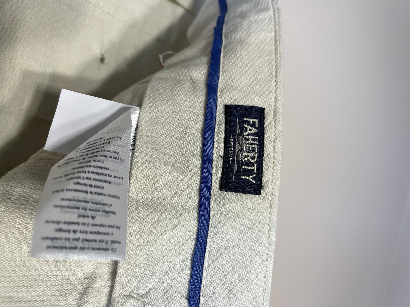 Faherty Faherty Reserve Linen-Cotton Blend Pants Sz 38 Coastal Size 46R - 2 Thumbnail