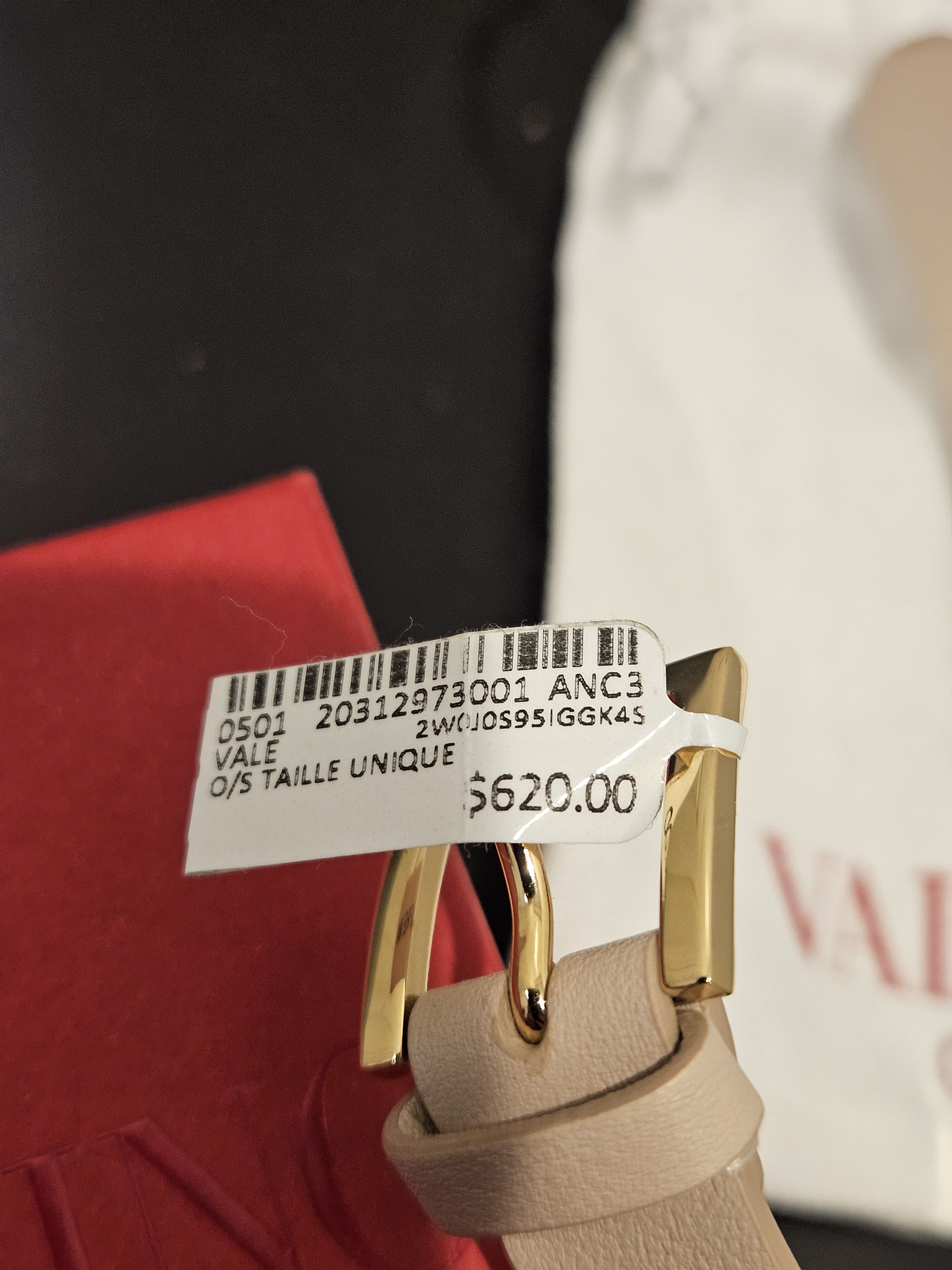 Valentino VLOGO Type Leather Strap Bracelet - UNISEX Size ONE SIZE - 10 Thumbnail