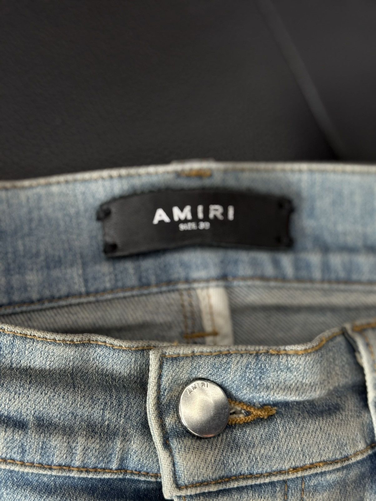 Amiri Amiri Blue Jeans Cheetah Patch Rare Size 30 Flawless 🧼 Size US 30 / EU 46 - 9 Thumbnail