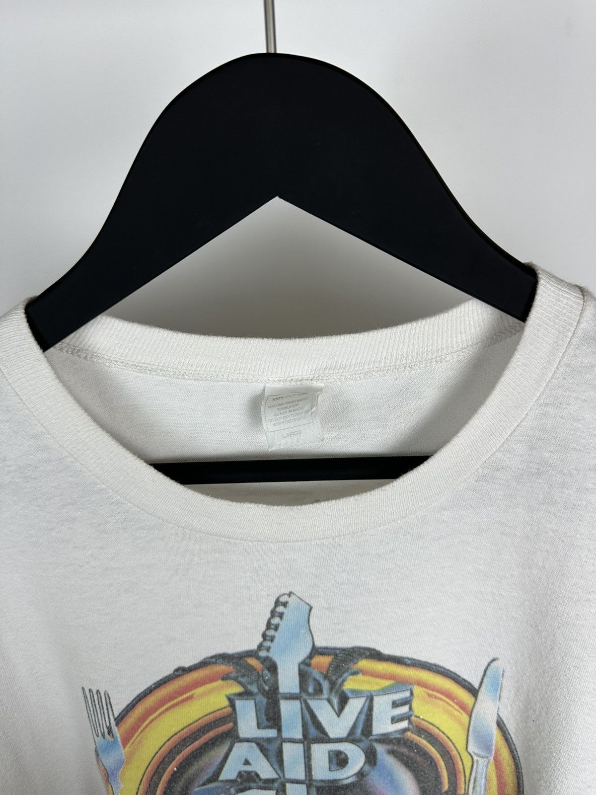 Other Live Aid 1985 The Global Jukebox T Shirt Vintage Concert L Size US L / EU 52-54 / 3 - 12 Thumbnail