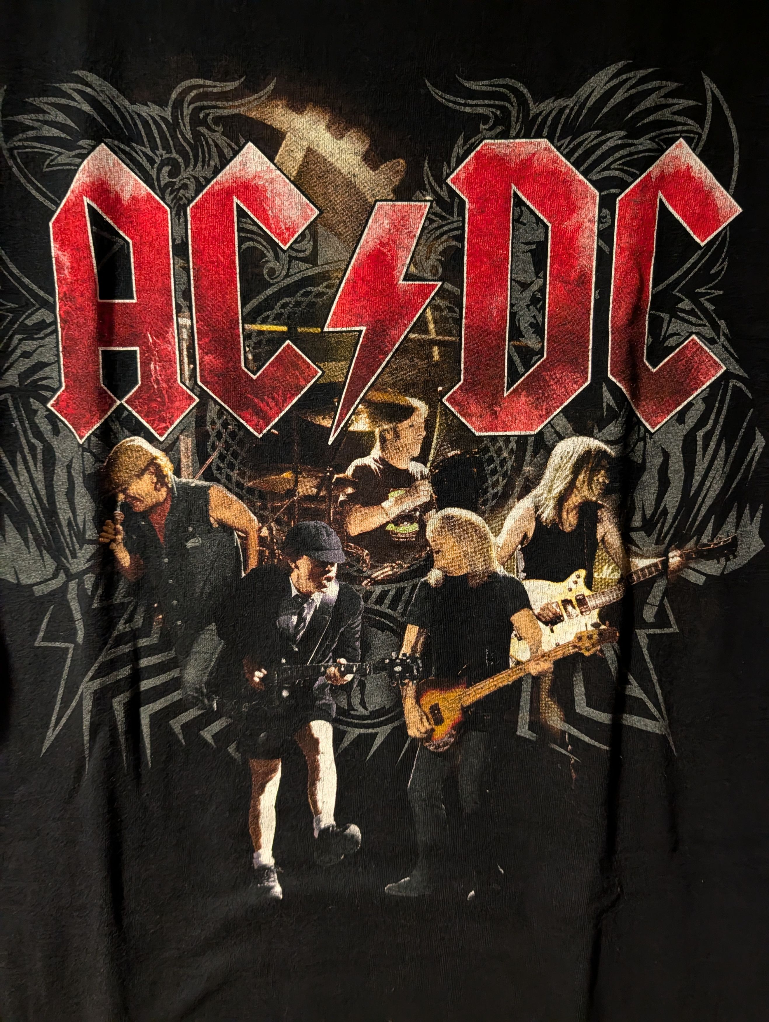 AC/DC ACDC Black Ice Tour 2008 2009 Concert T Shirt Rock Music Size US L / EU 52-54 / 3 - 2 Thumbnail