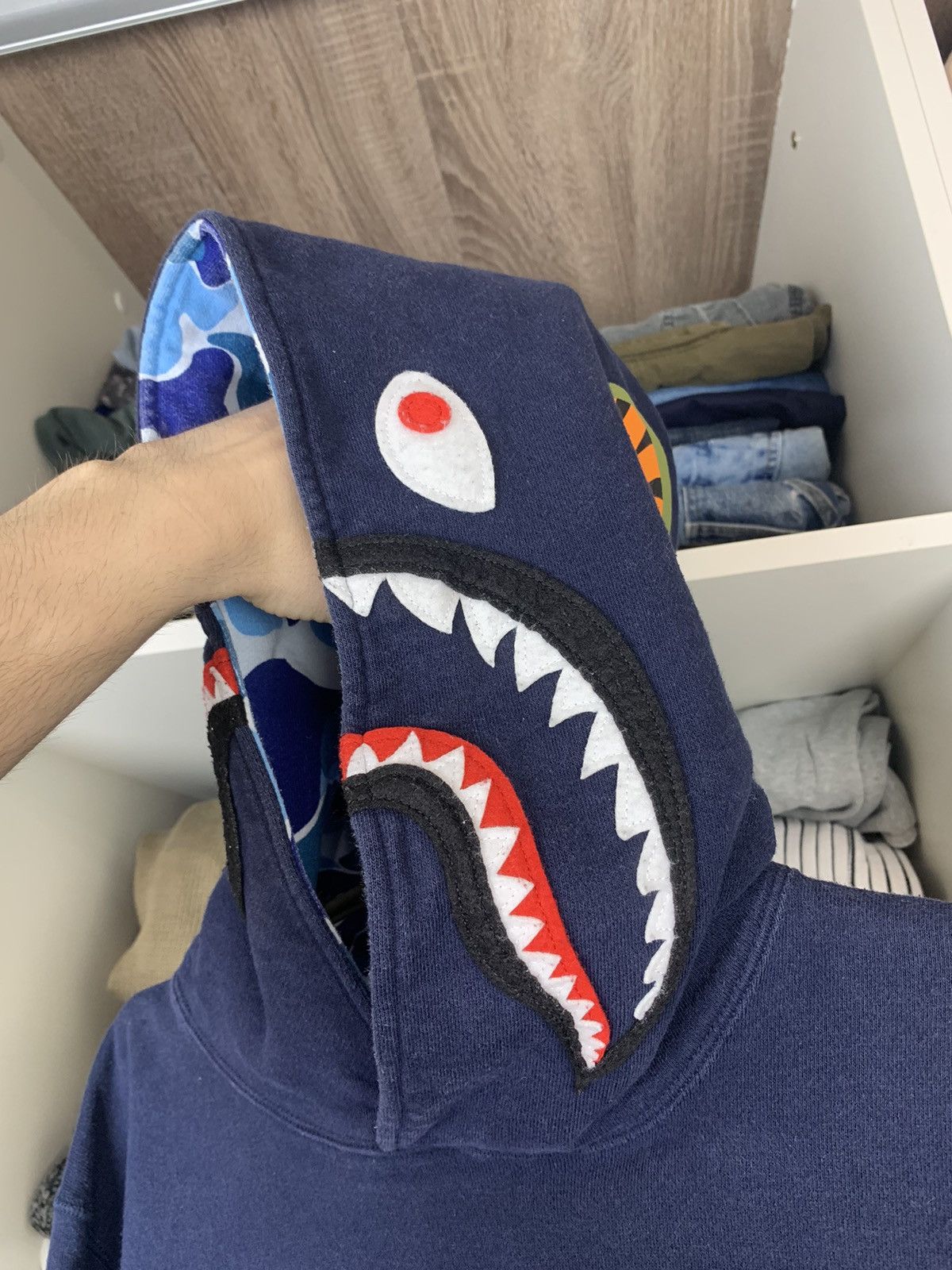 Bape A Bathing Ape Bape Shark Hoodie Made in Japan Size US M / EU 48-50 / 2 - 5 Thumbnail