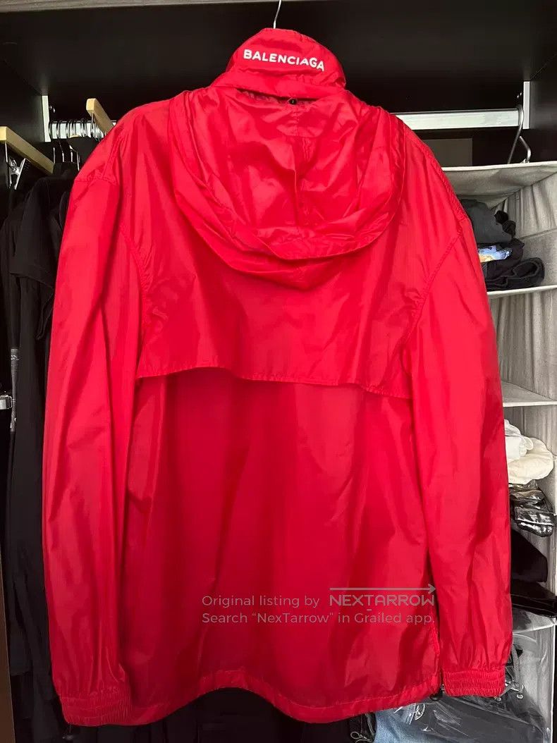 Balenciaga Balenciaga Red Windbreaker Jacket Size US M / EU 48-50 / 2 - 2 Thumbnail