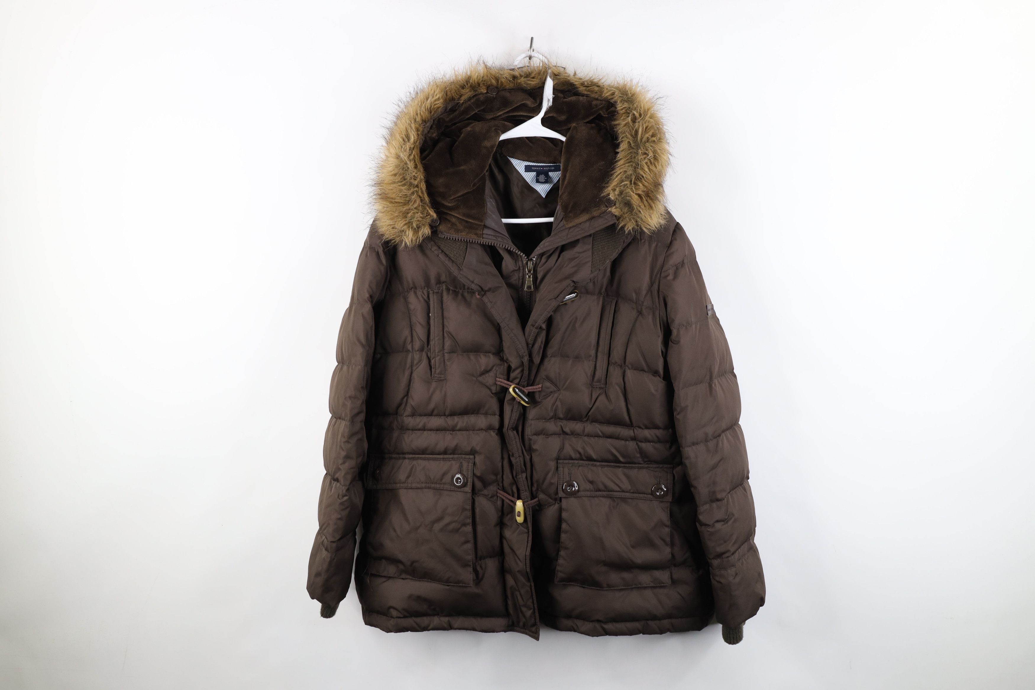Tommy Hilfiger Vintage Y2K Babydoll Tommy Hilfiger Duck Down Puffer Jacket Size L / US 10 / IT 46 - 1 Thumbnail