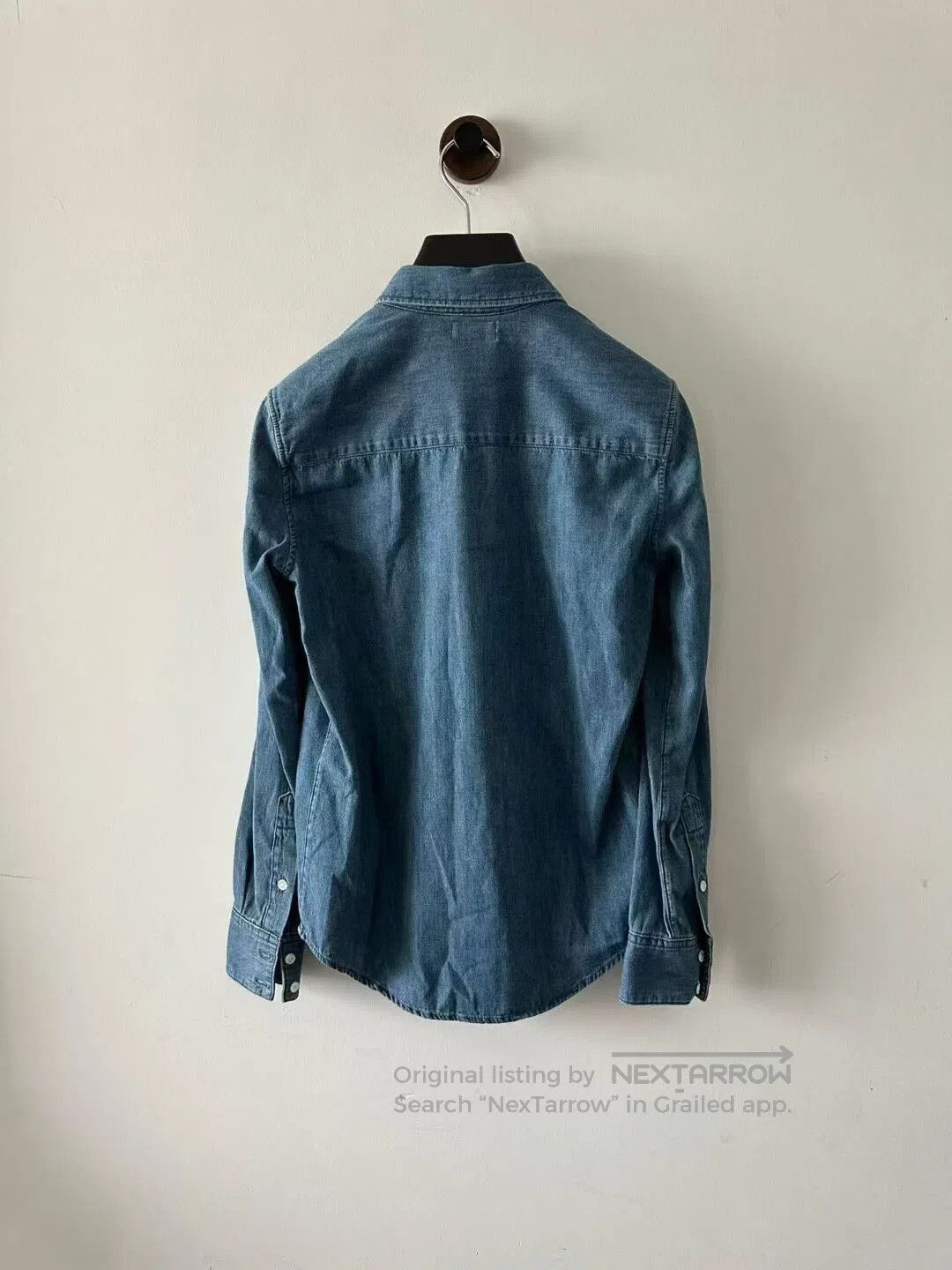Celine Celine Carriage Embroidery Denim Shirt. Size XS / US 0-2 / IT 36-38 - 2 Thumbnail