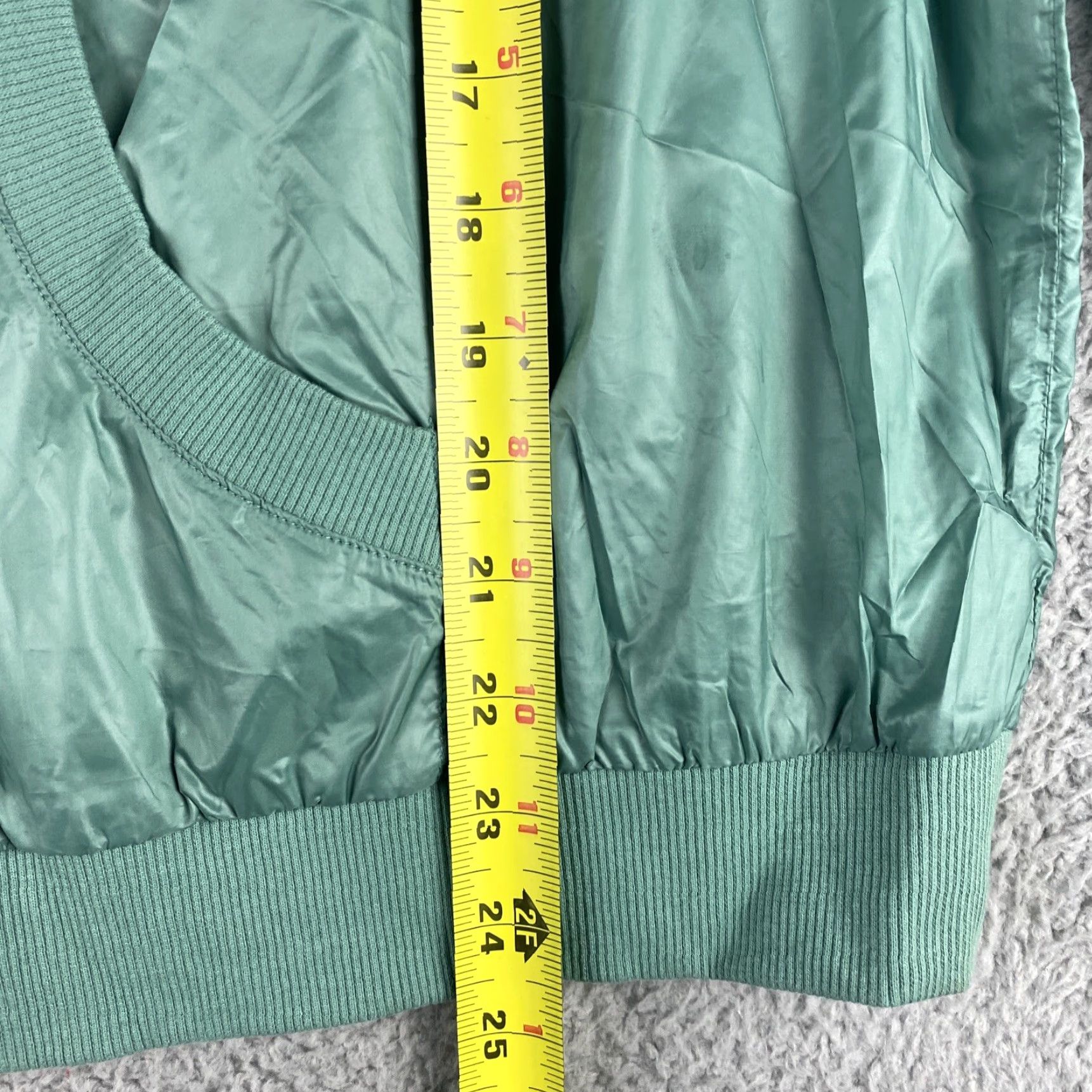 Vintage Wild Fable Windbreaker Jacket Womens XXL Green 1/4 Zip NWOT 47-5 Size XXL / US 16-18 / IT 52-54 - 5 Thumbnail