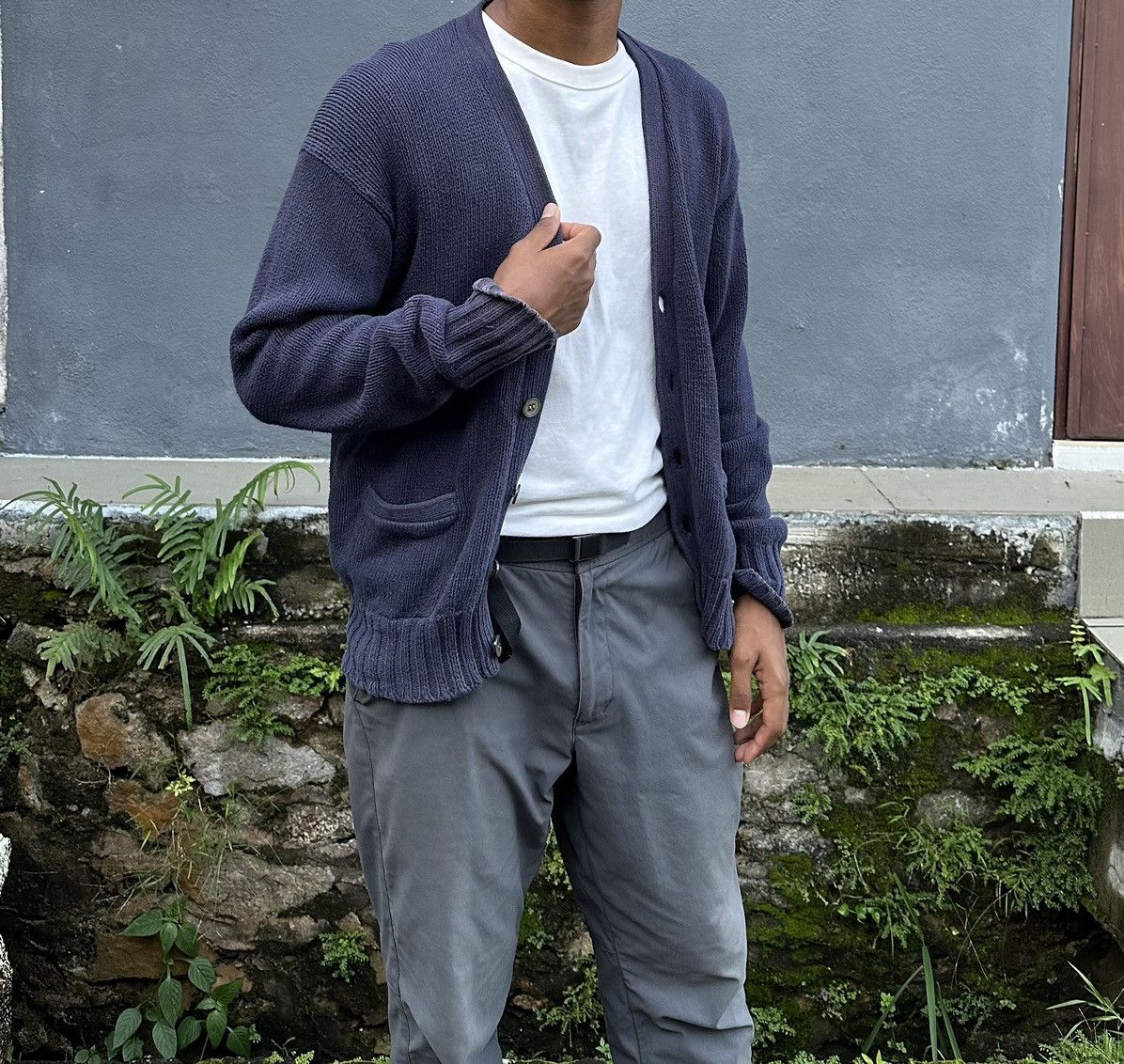 Vintage THRASHED Faded Polo Ralph Laurent Cardigan Size US M / EU 48-50 / 2 - 5 Thumbnail