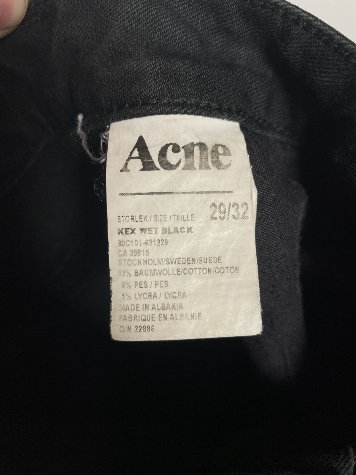 Acne Studios Acne Studios Casual Straight Fit Denim Jeanse Y2K Size US 29 - 10 Thumbnail