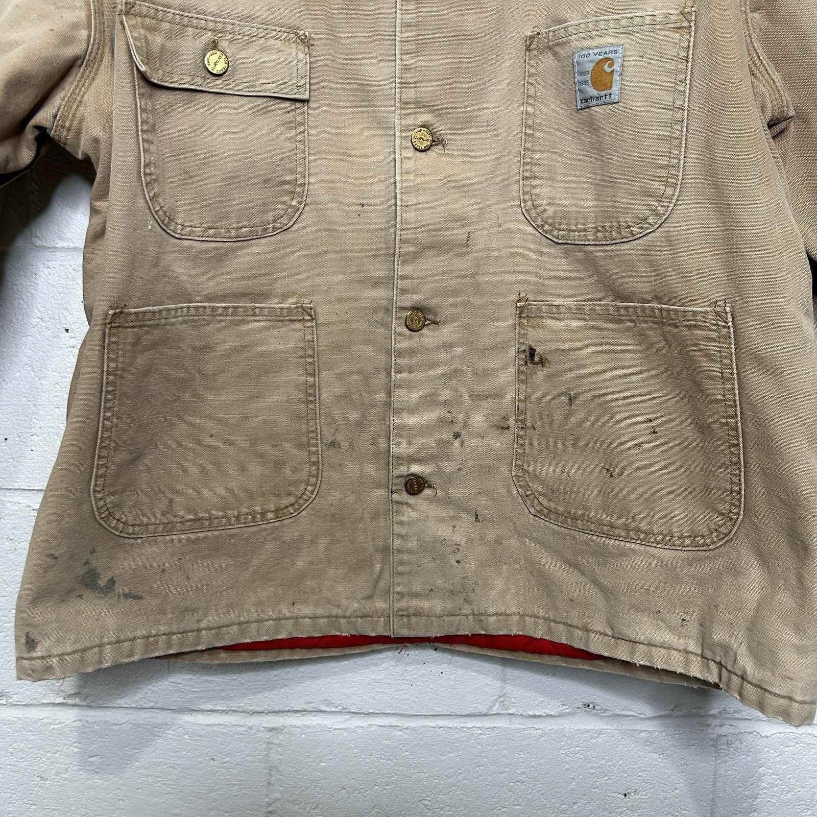 Carhartt Vintage Carhartt 100 Year Blanket-Lined Chore Coat “Brown” Size US XL / EU 56 / 4 - 4 Thumbnail