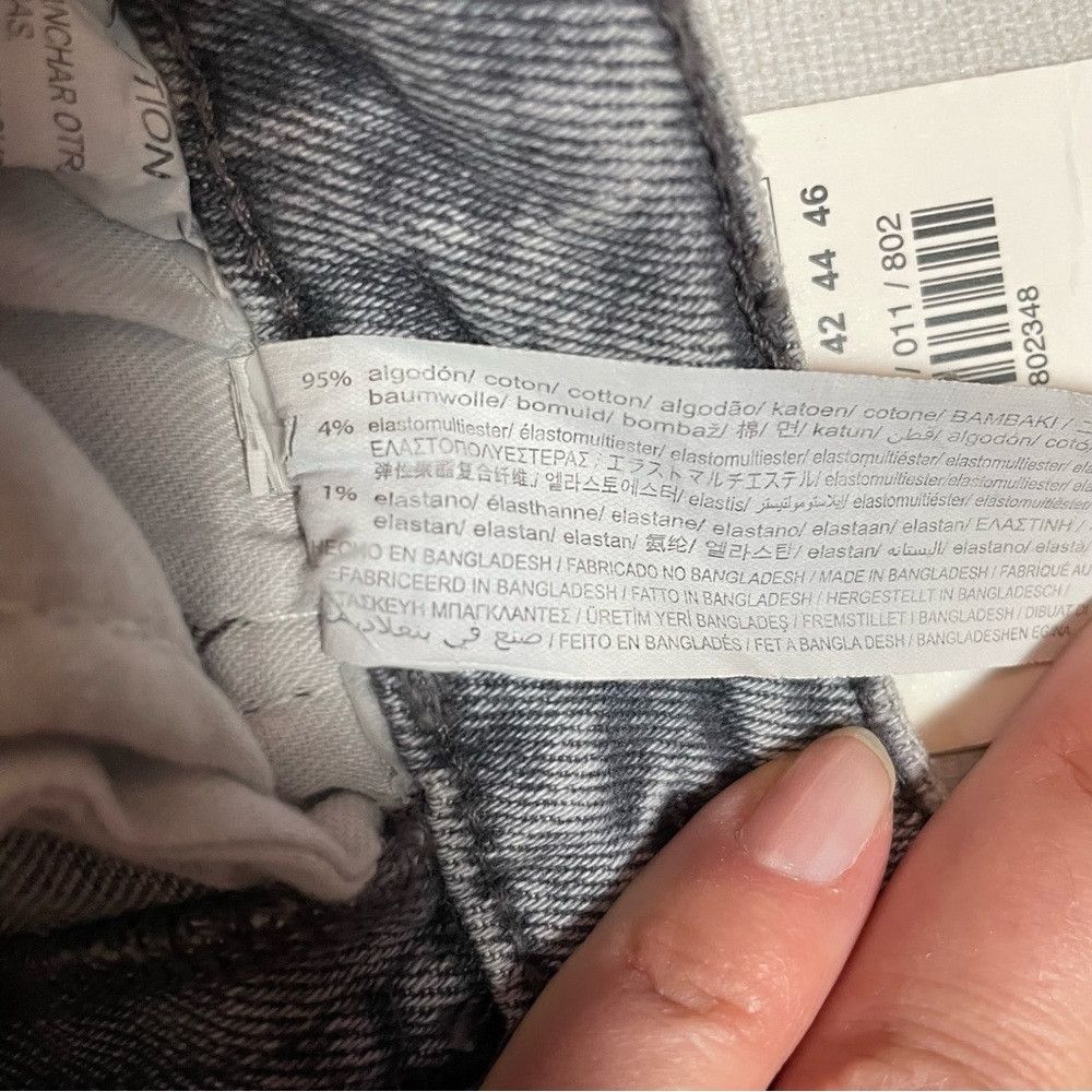 Zara NWT New Zara Hi-Rise Ankle Length Vintage Skinny Grey Jeans Size 26" / US 2 / IT 38 - 7 Thumbnail