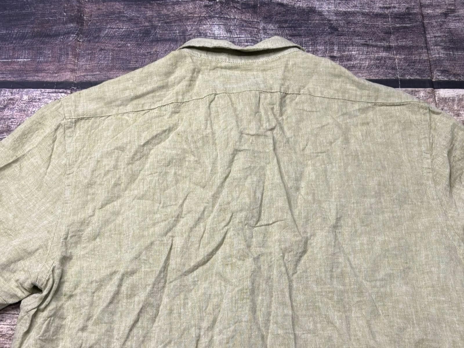 Banana Republic Banana Republic Shirt Mens Large Linen Blend Button Up Size US L / EU 52-54 / 3 - 6 Thumbnail