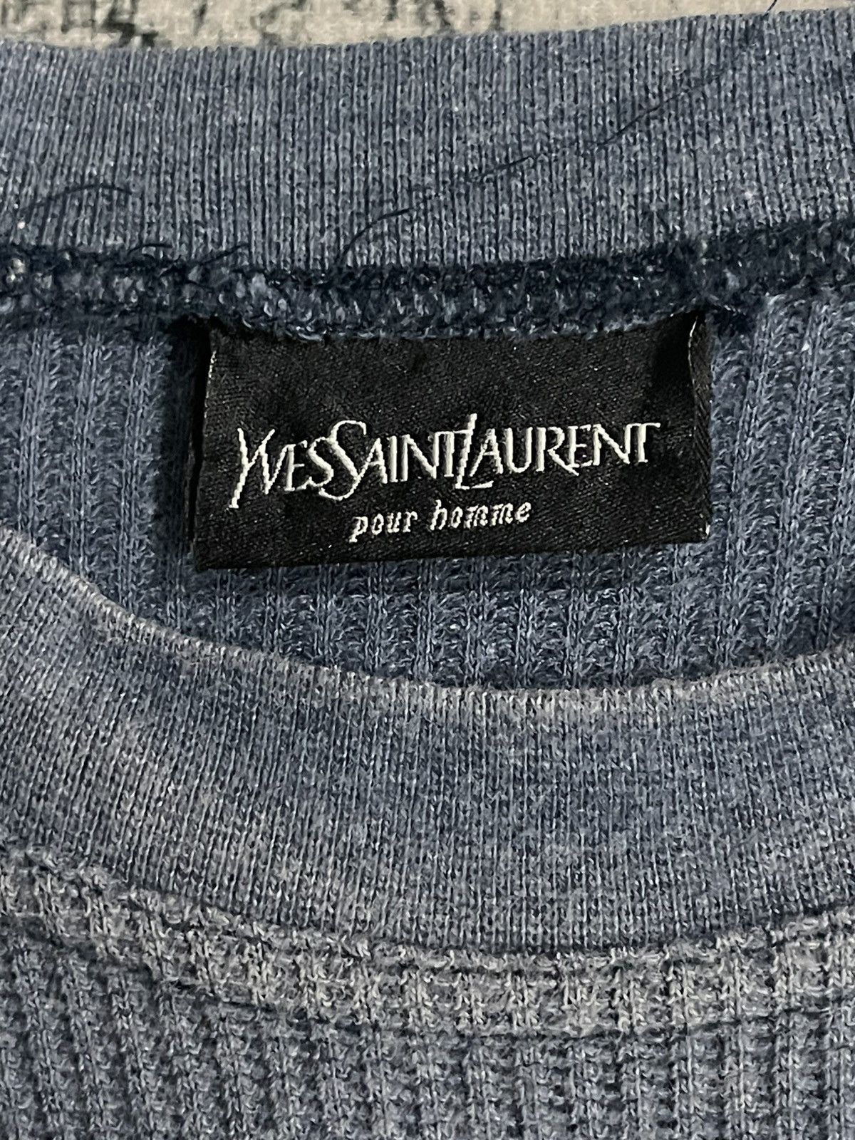 Yves Saint Laurent Yves Saint Laurent Pour Homme Distressed Sweater Size US L / EU 52-54 / 3 - 11 Thumbnail