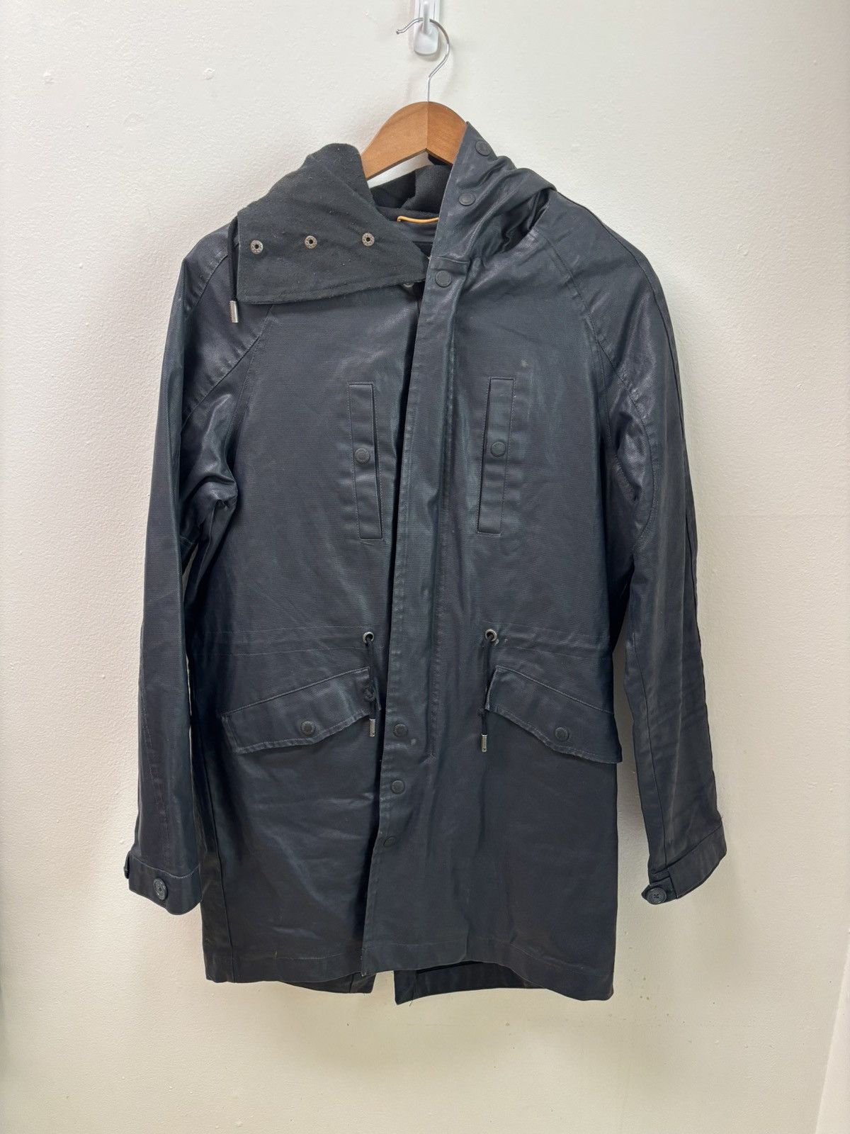 Native Youth Long Waxed Jacket with removable liner Size US S / EU 44-46 / 1 - 1 Thumbnail