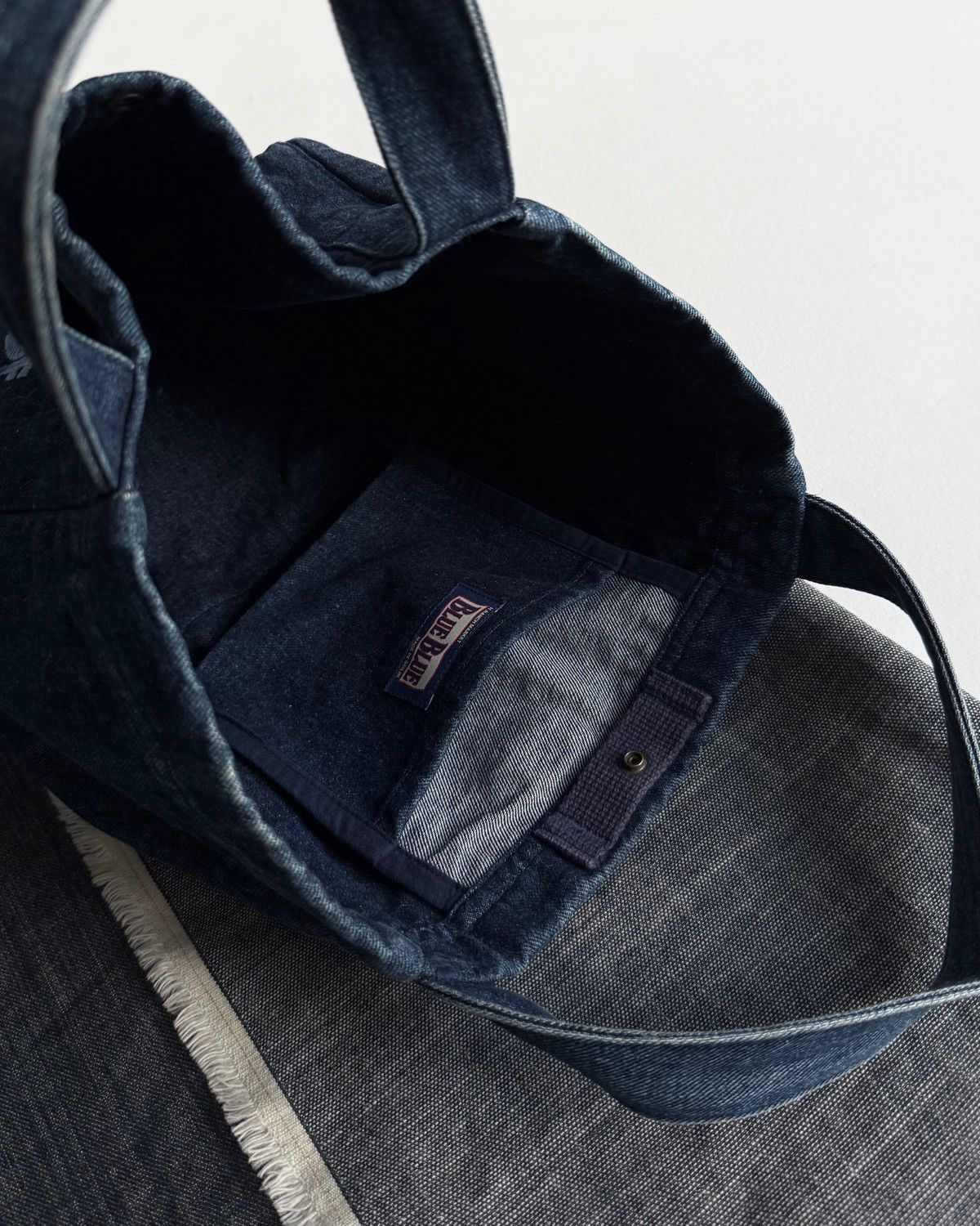 Blue Blue Japan BLUE BLUE ANCHOR DENIM TOTE BAG Size ONE SIZE - 4 Thumbnail