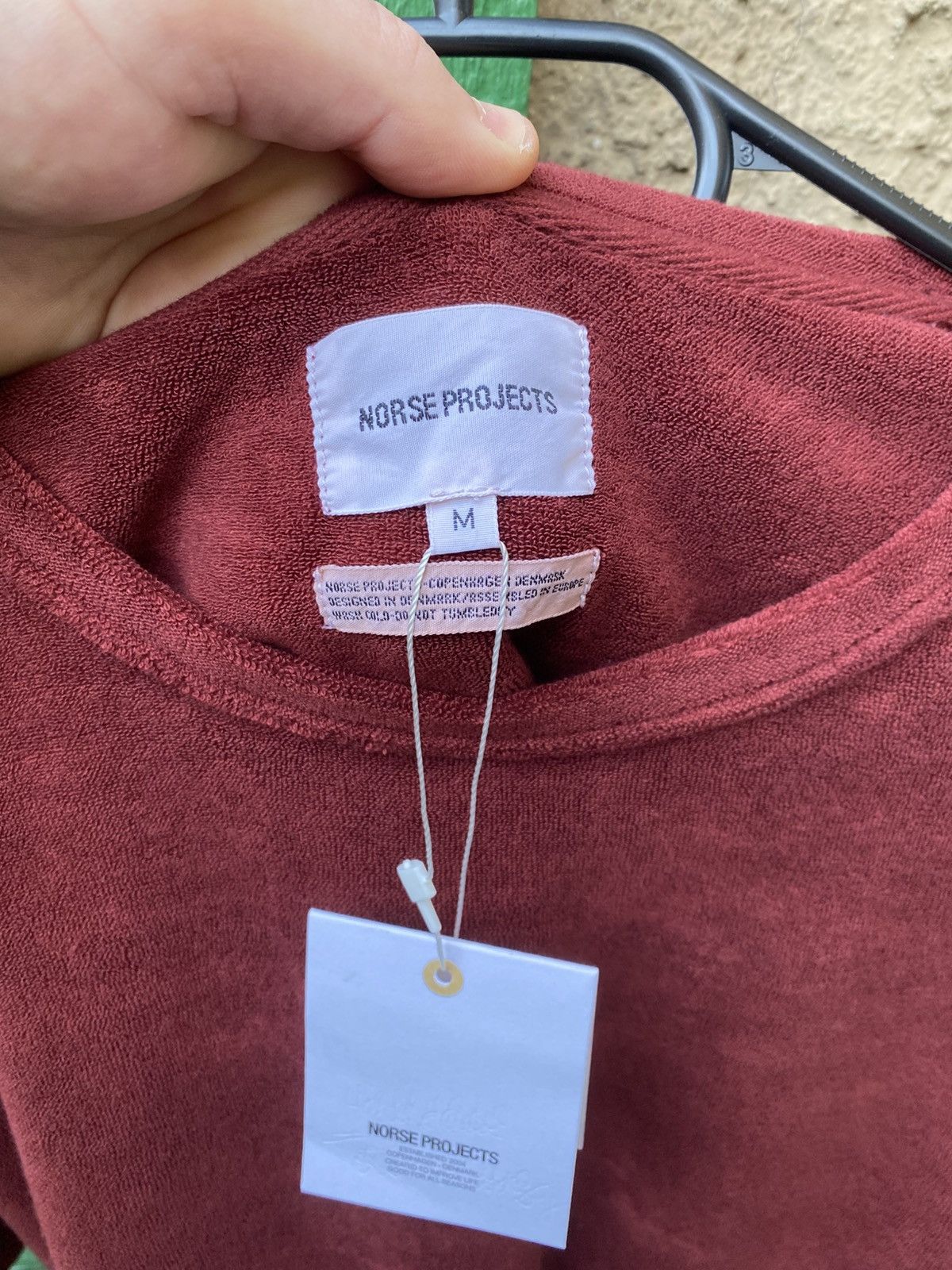 Norse Projects Norse Projects Harfdan Towelling Overdyed Sweatshirt Size M Size US M / EU 48-50 / 2 - 10 Thumbnail