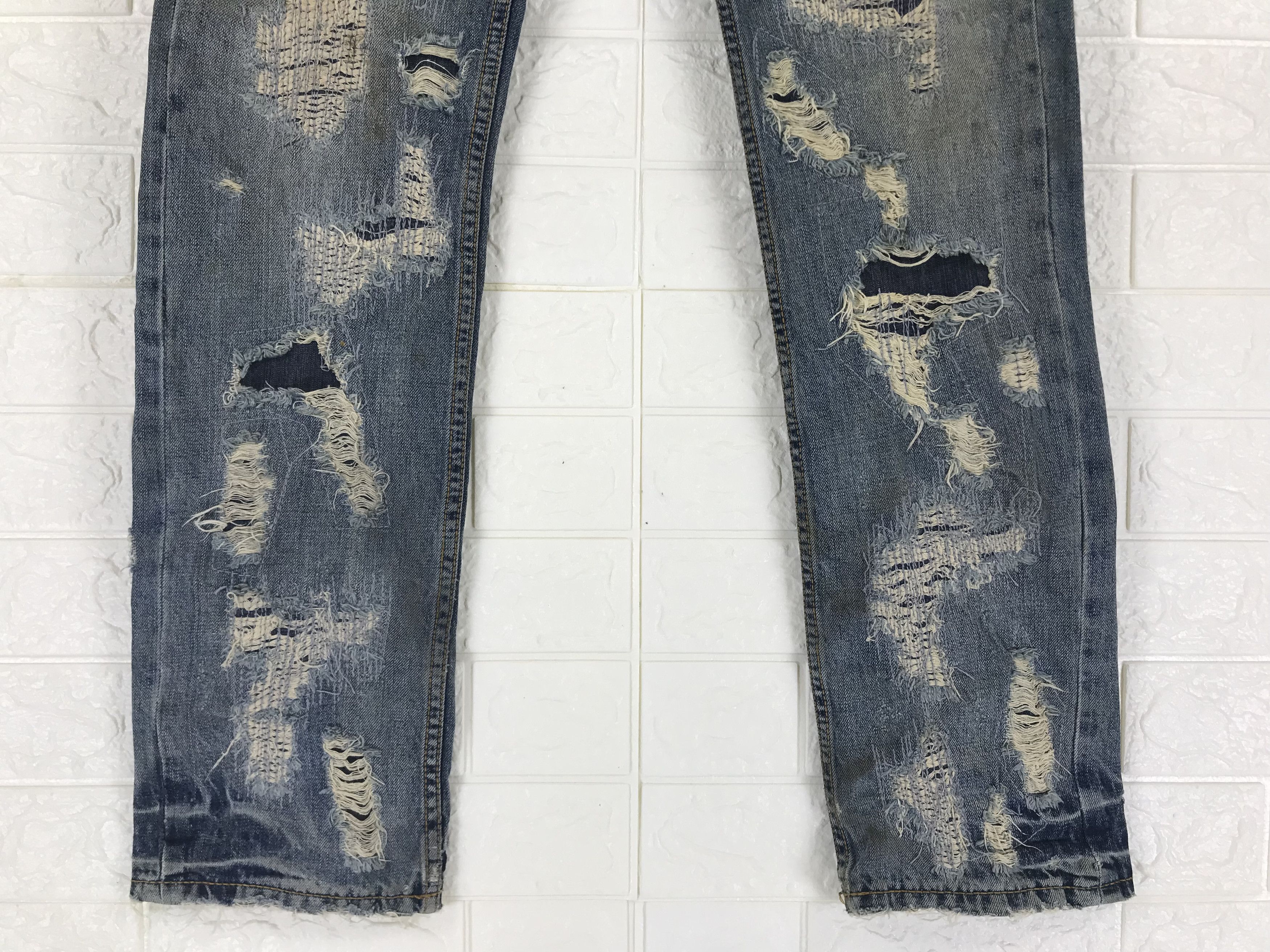 If Six Was Nine Vintage Japanese Distressed Design Jeans Size US 31 - 4 Thumbnail