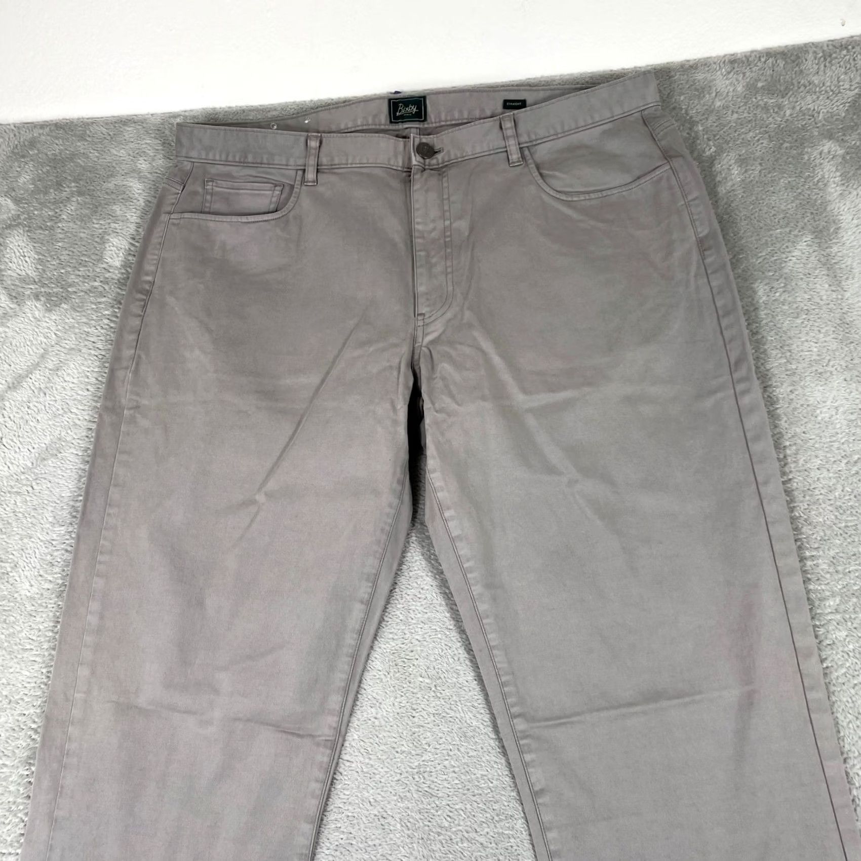 Nomad Bixby Nomad Pants Mens 32x34 Straight Fit Stretch Casual Gray Size US 32 / EU 48 - 2 Thumbnail