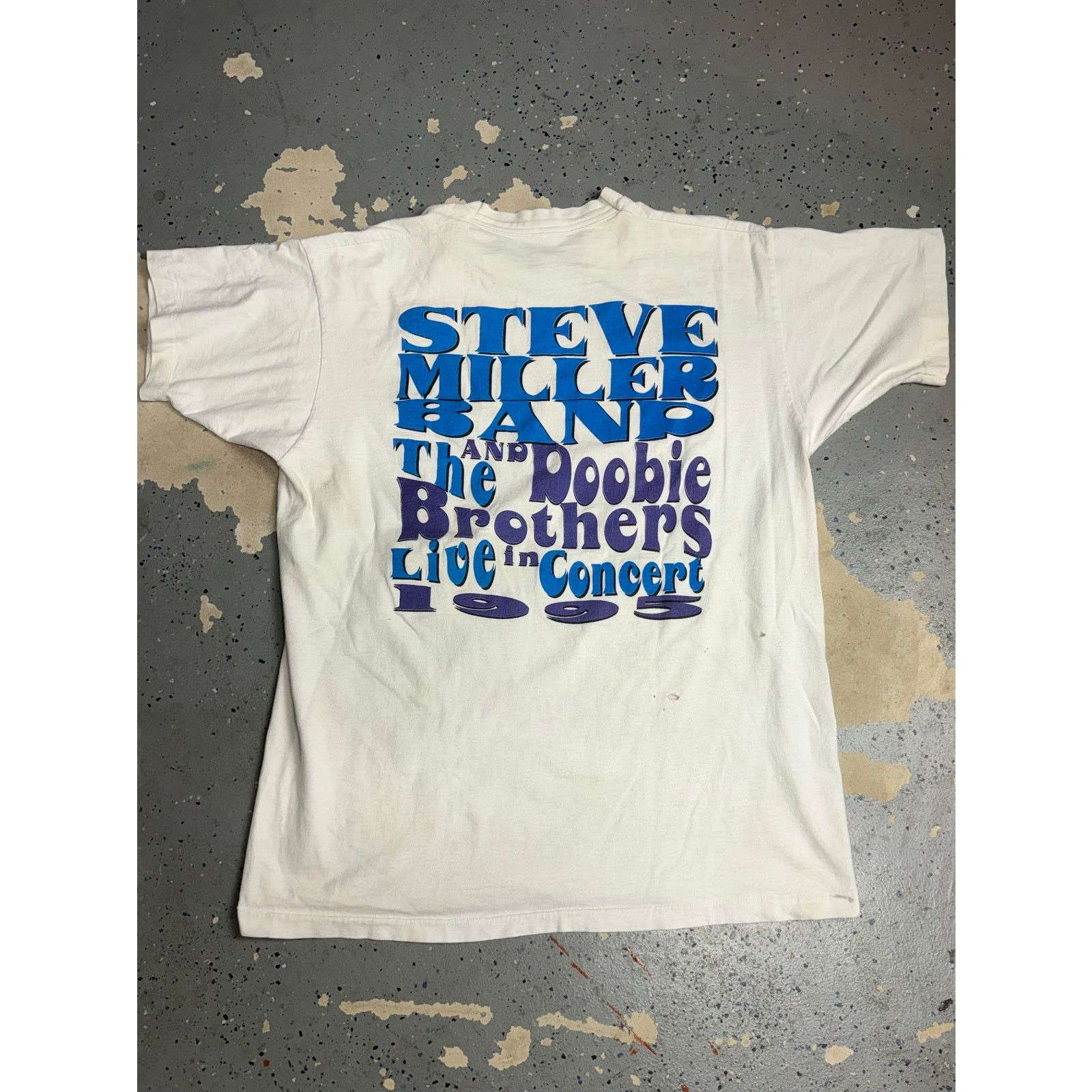 Fruit Of The Loom Vintage 95 Steve Miller Band Tee Size US XL / EU 56 / 4 - 7 Thumbnail