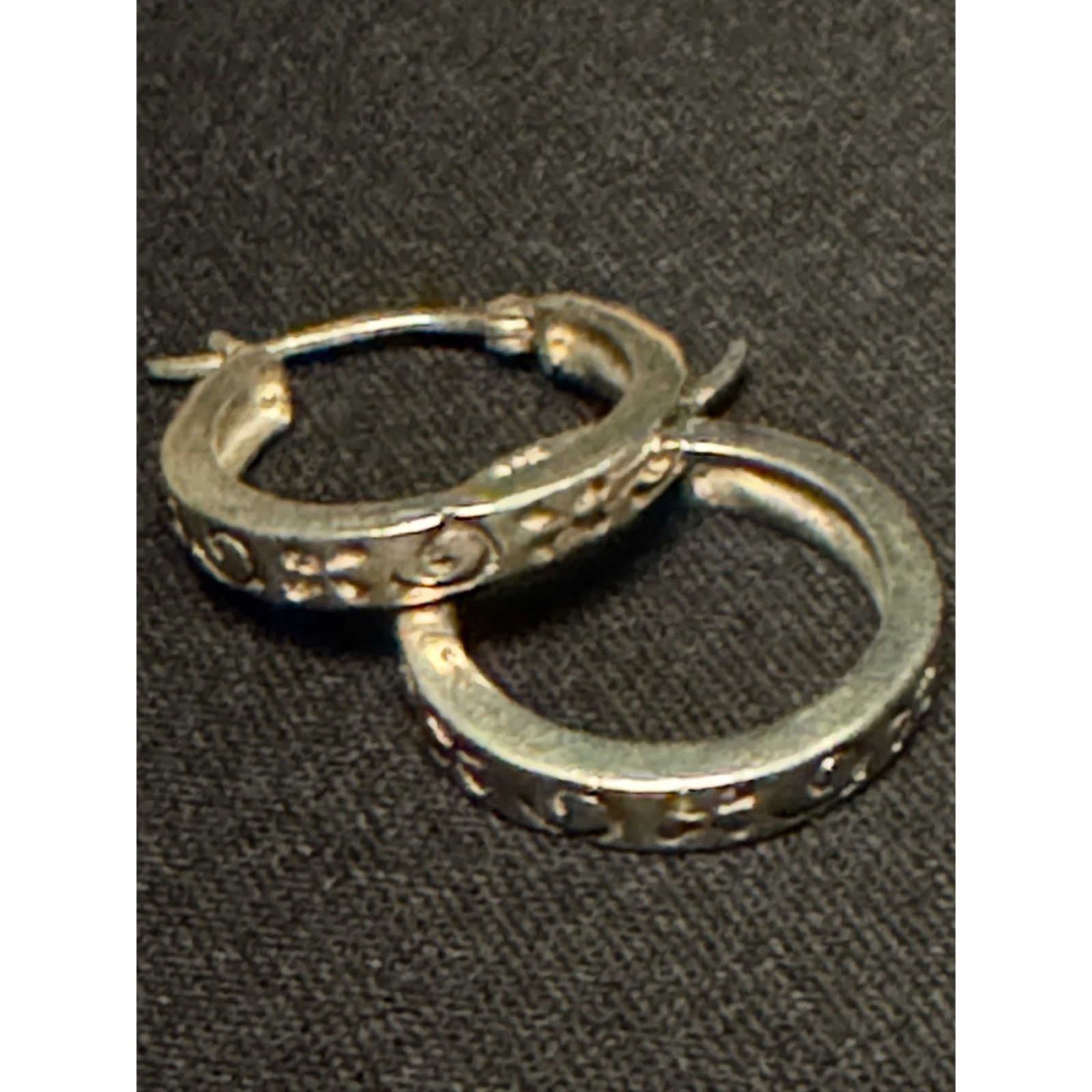 Other Vintage 925 Sterling Silver Hoop Earrings Size ONE SIZE - 2 Thumbnail
